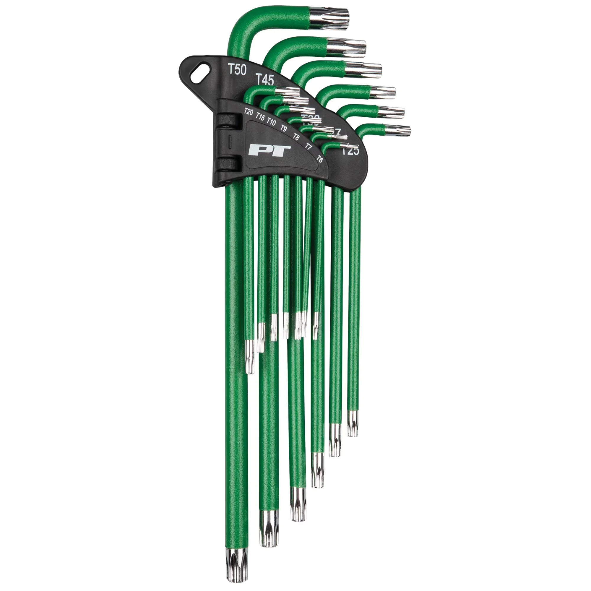 Hand Tool Set Innovative with Folding, 13 Pc. Long Arm Star Key - Green 1 Model 647815