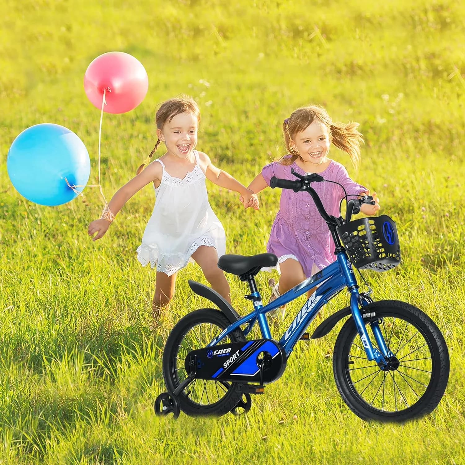 Durable Kids Bike with Adjustable Height, Adjustable Seat & Handlebar - Blue Model 011347