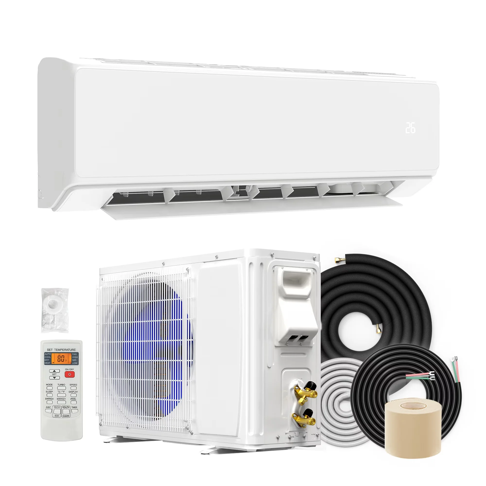 Air Conditioner Compact with 18000 BTU, 230V, 18000 BTU Mini Split Heat Pump System - White Model CDA966
