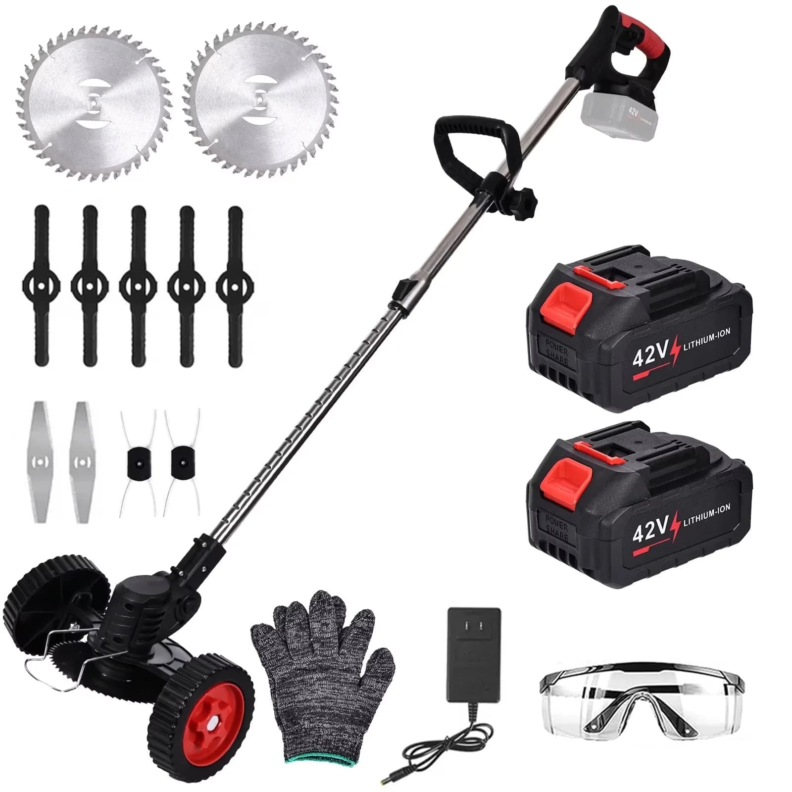 Compact String Trimmer with Battery, 42V, Extendable - Premium Collection Model 2FC50F