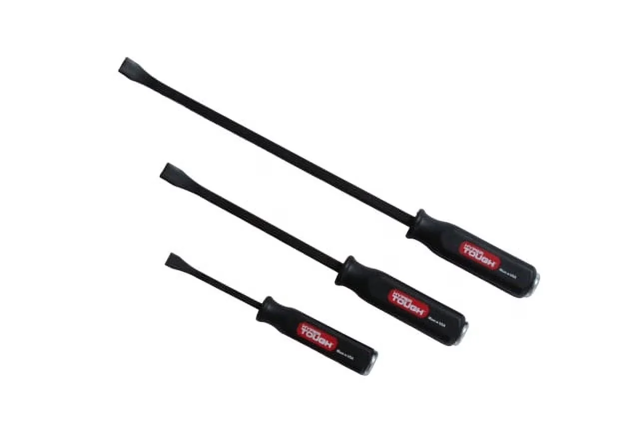Premium Hand Tool with Ergonomic Handle, Easy Care, Handled Steel Pry Bar Set - Steel Model 15D64E