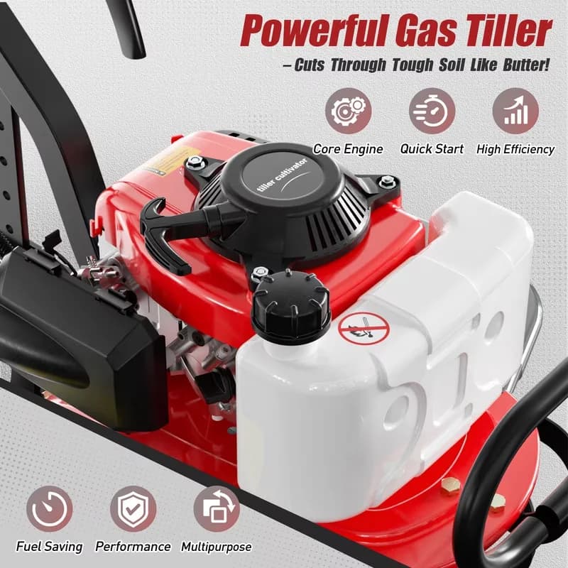 Trillers Cultivator Quality with 6-level depth control, 7500 RPM for Garden - Model CF1786
