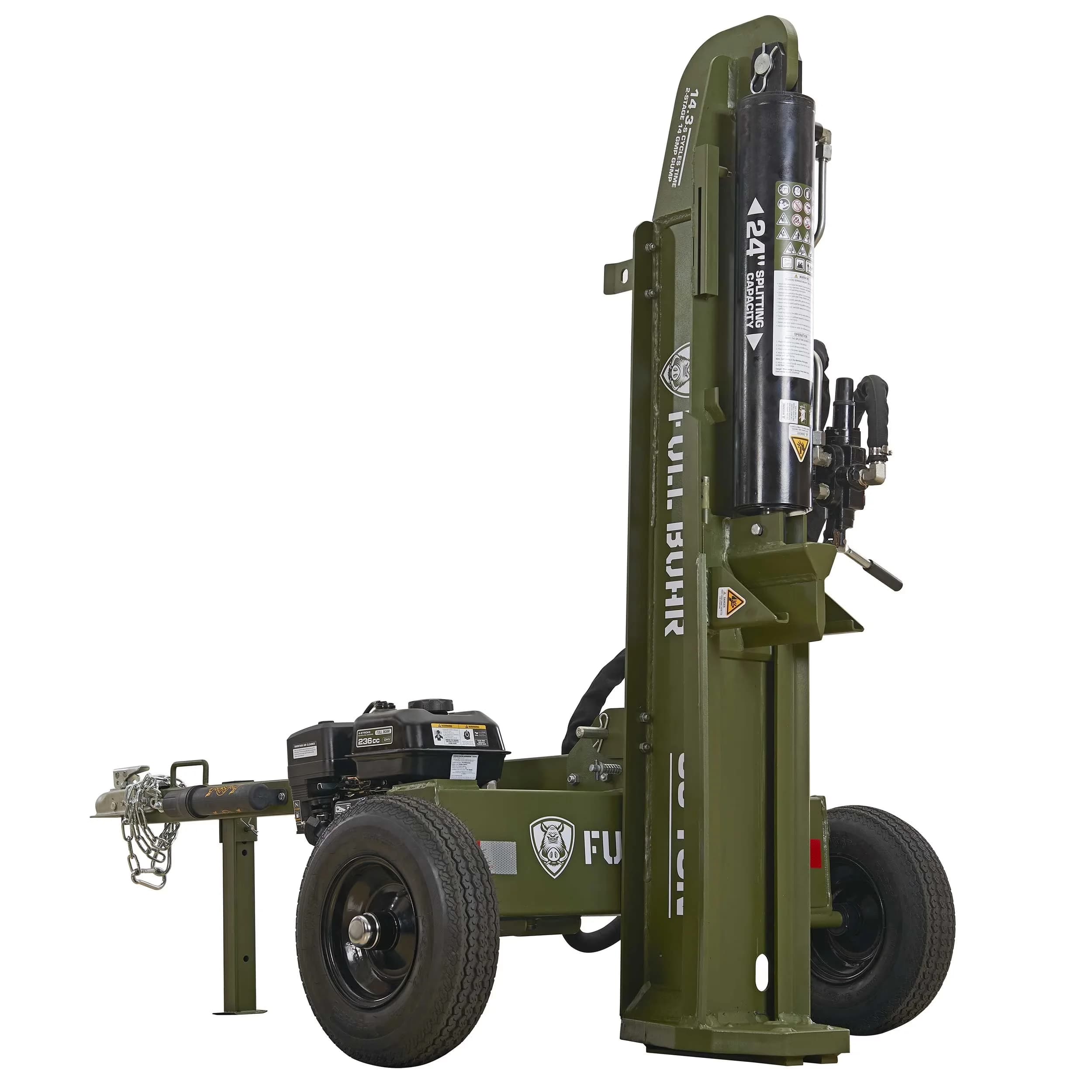Logsplitter Classic with Wheeled, Heavy Duty H beam structural design - 49 Model 8D5E2F