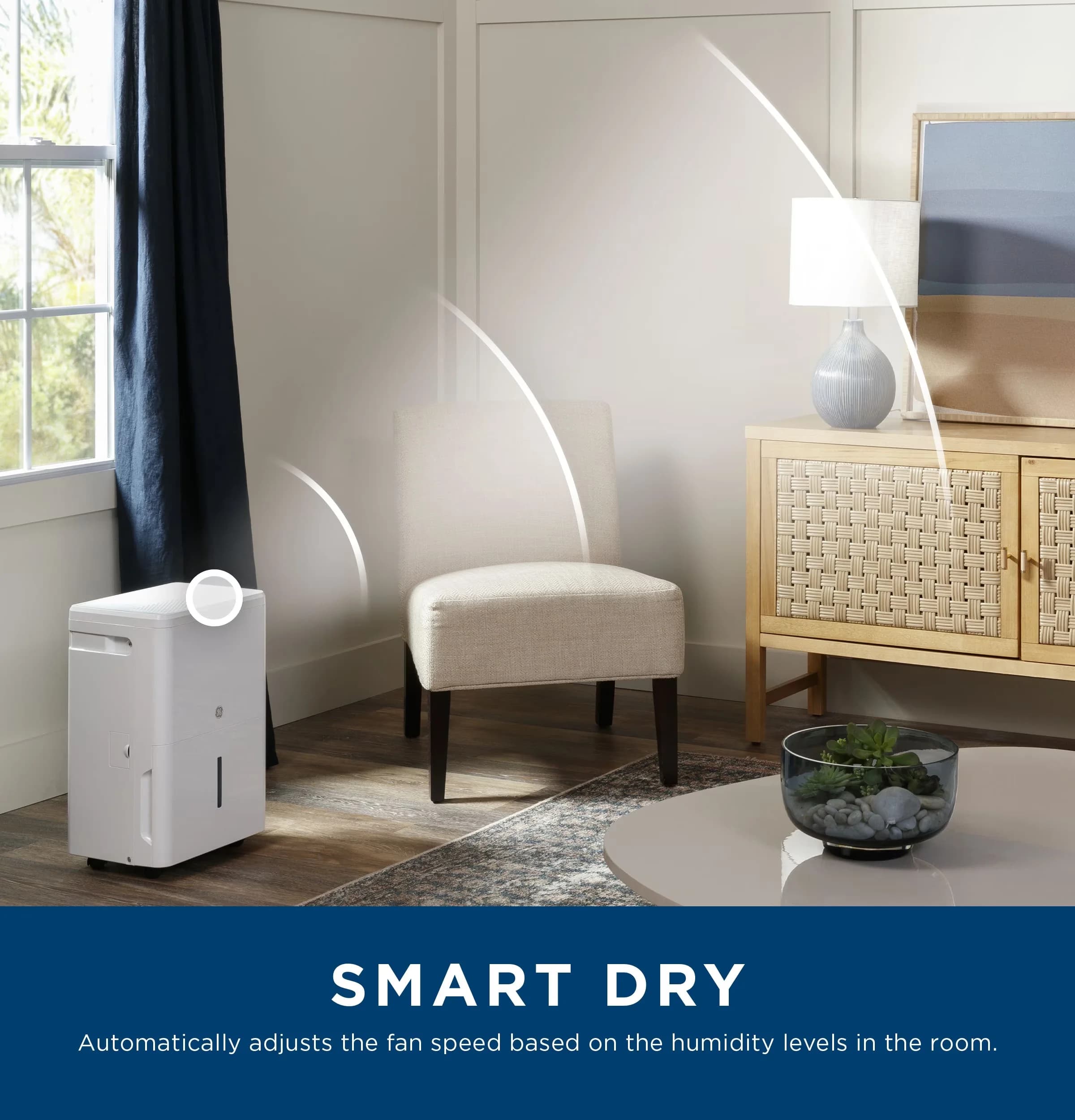 Durable Dehumidifier with Variable Speed, Adjustable Humidistat - White Model 798150