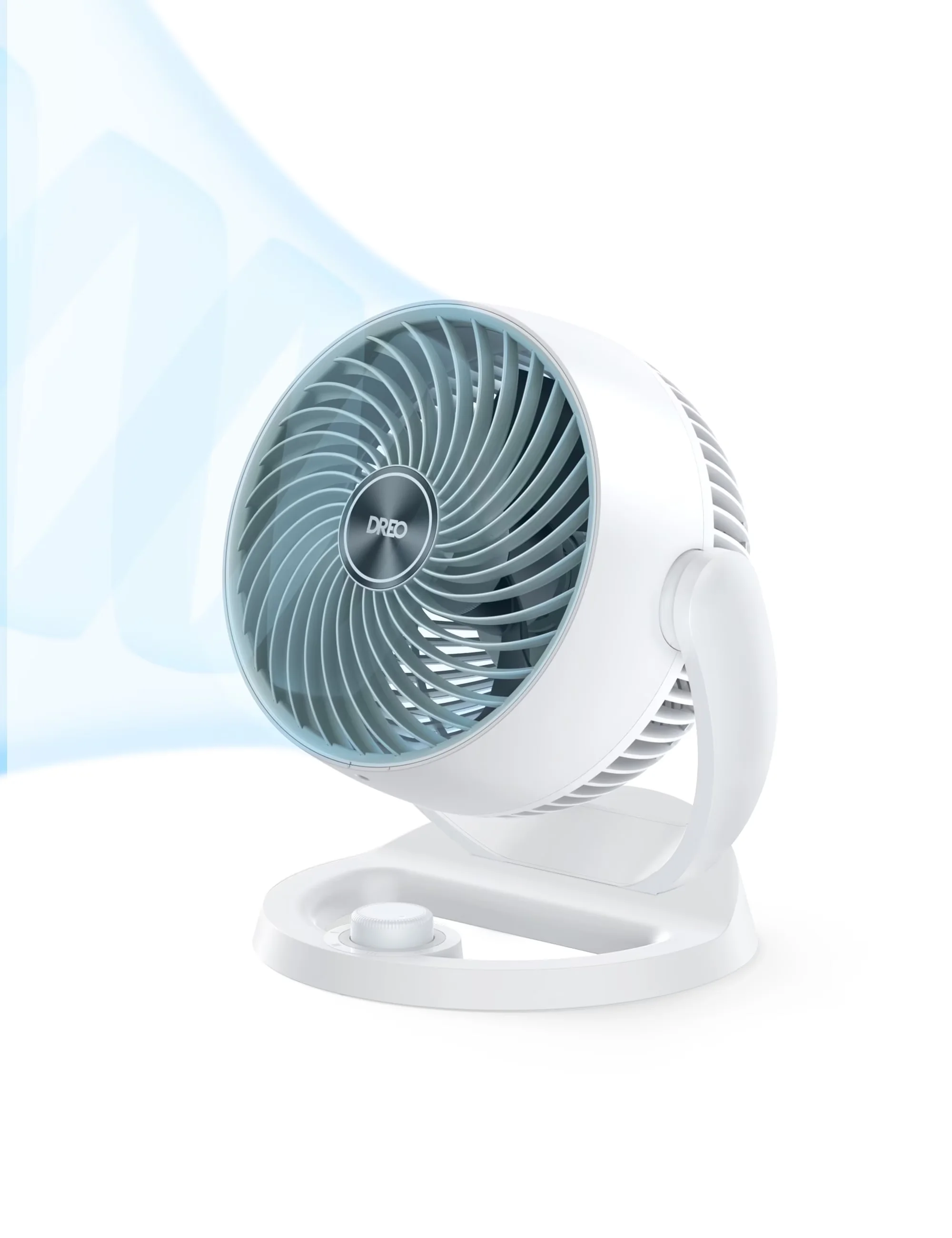 Fans In Cooling Essential with Rotating Head, Fan - Plastic White for Bedroom Model 09096D
