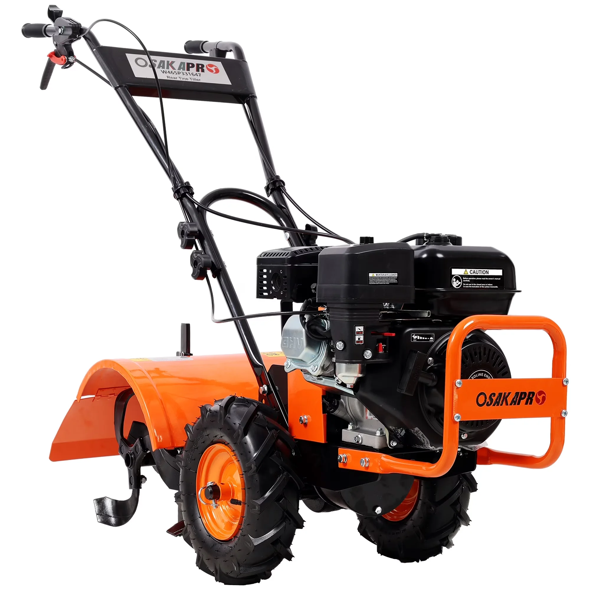 Sleek Trillers Cultivator with 212cc, Ideal, 7HP Gas Engine for Garden - Model 1F01C5