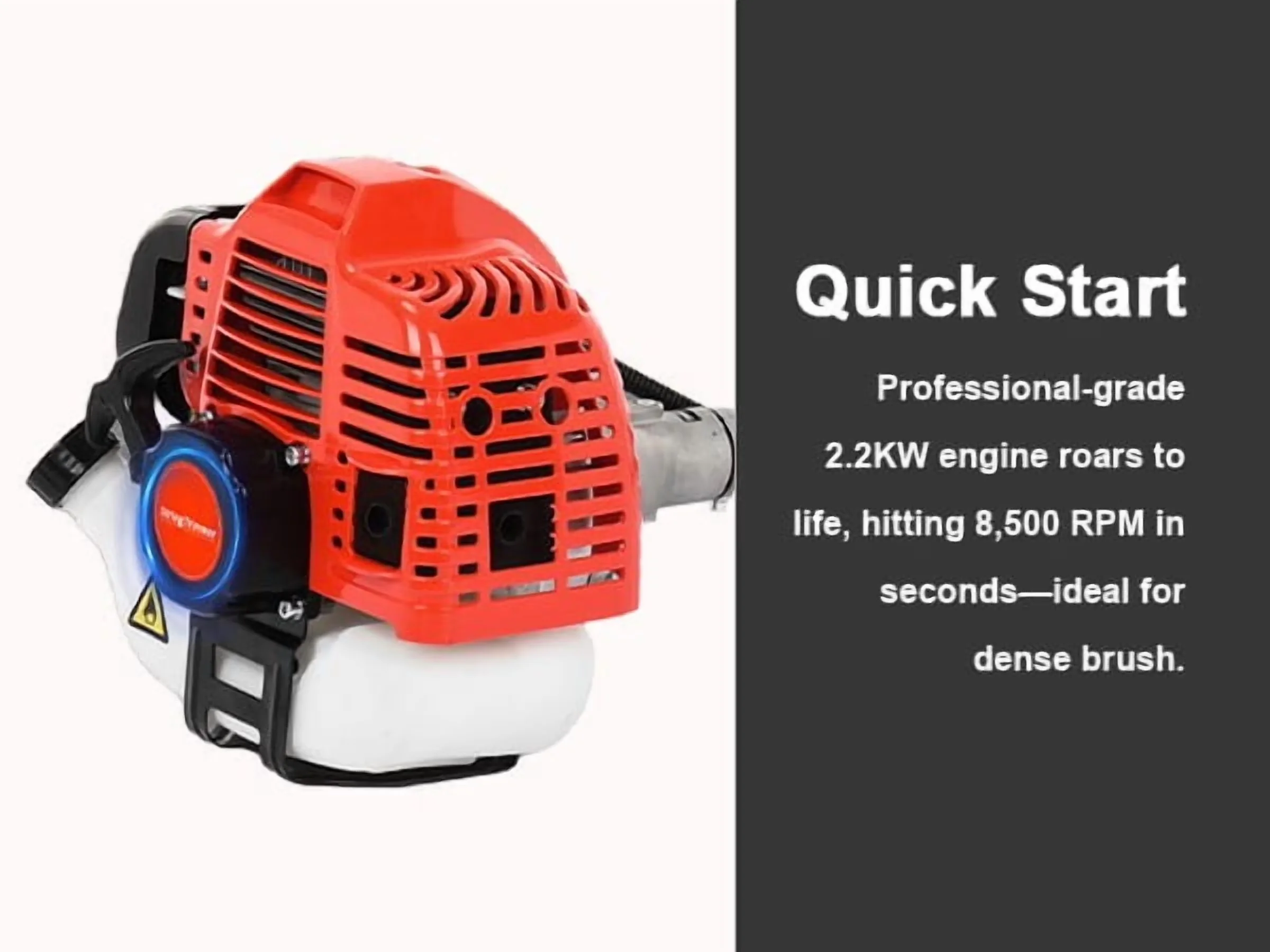 String Trimmer Professional with Bevel Adjustment, Attachment Capable, Edger Conversion Capable - 2 In 1 Red for Garden Model 0483CD