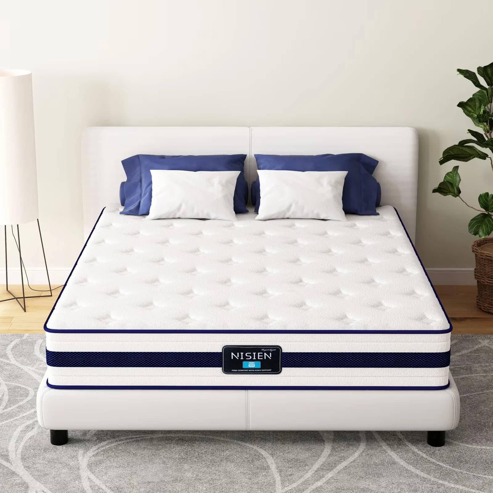 Mattresses Accessory Reliable with Hybrid King Mattress 12 Inch, Medium Firm King in a Box - Innerspring+Memory Foam Model 677C6B