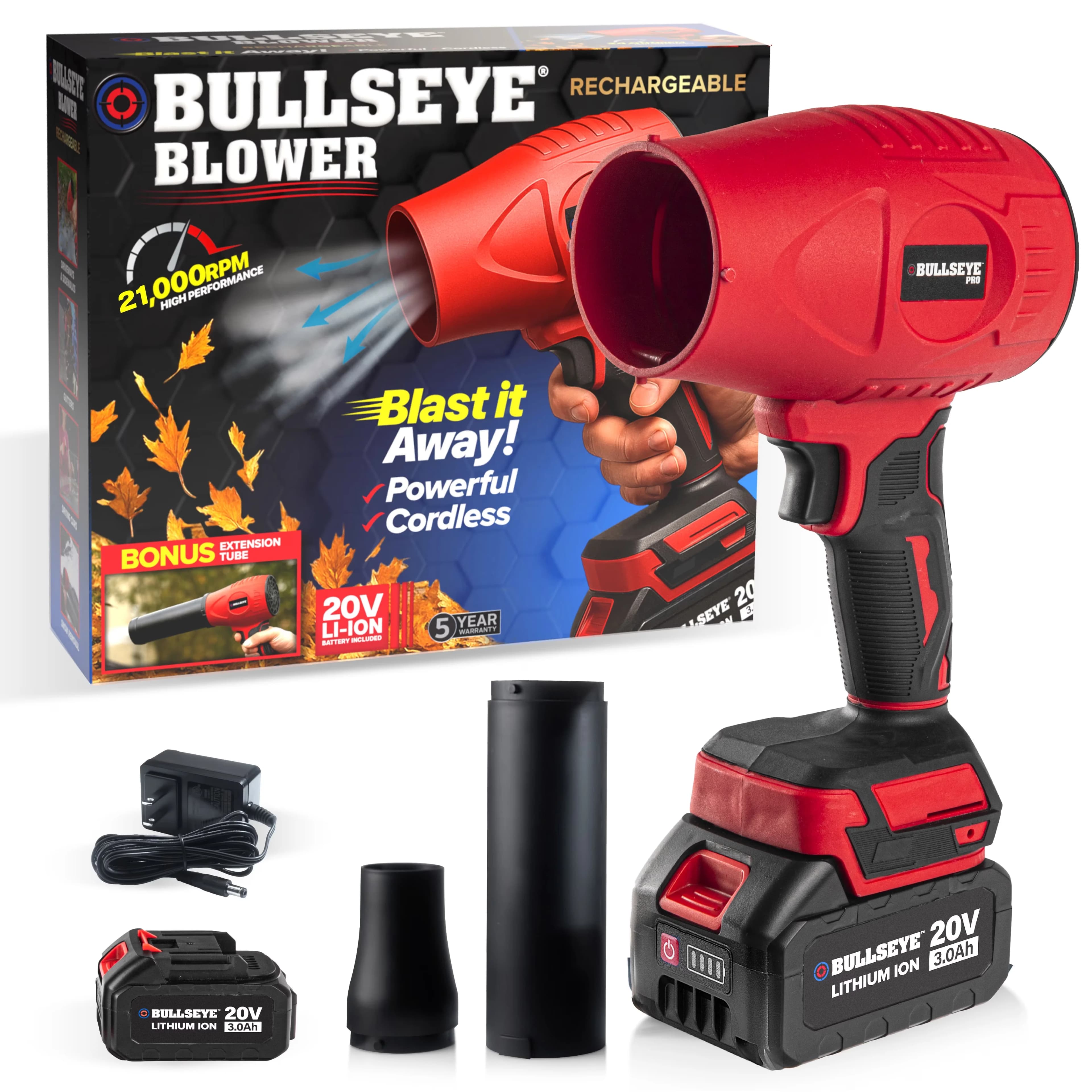 Efficient Leaf Blower with Battery, 20V, 20V Battery and Charger for Everyday Use - Model C46700