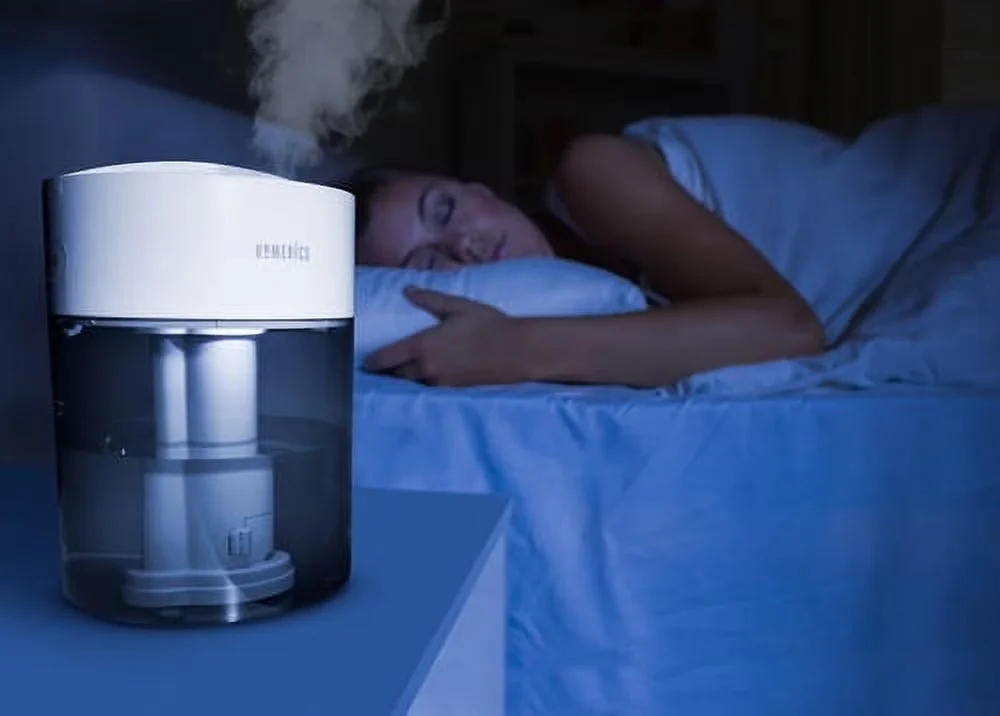 Humidifier Professional with Oil Diffuser, Automatic Shut-Off, Total Comfort UV-C Ultrasonic Room - White, Gray Model FD01B4