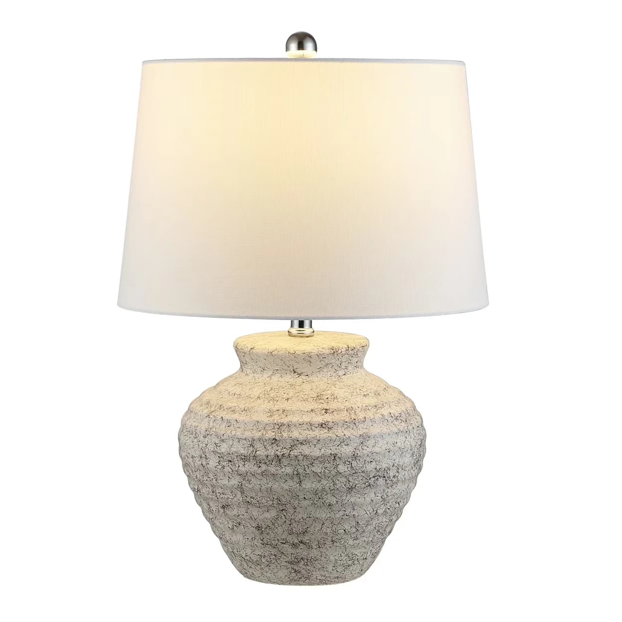 Table Lamp Premium with LED, Contemporary - Ceramic Gray, White, Multicolor Model 5A35E6
