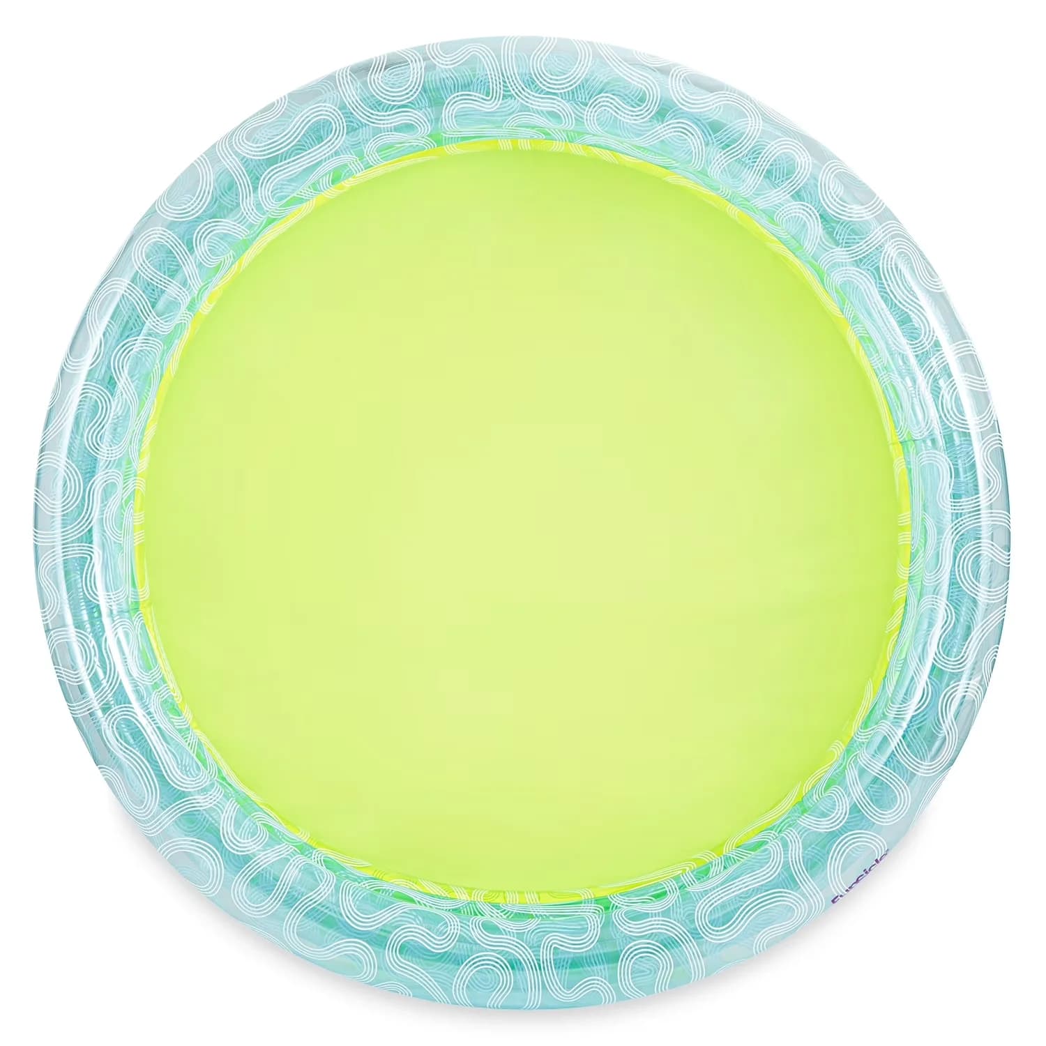Compact Inflatable Pool with Round, Lagoon Blue Squiggle 3-Ring Swimming, Age 6 & up - Blue Model D4C818