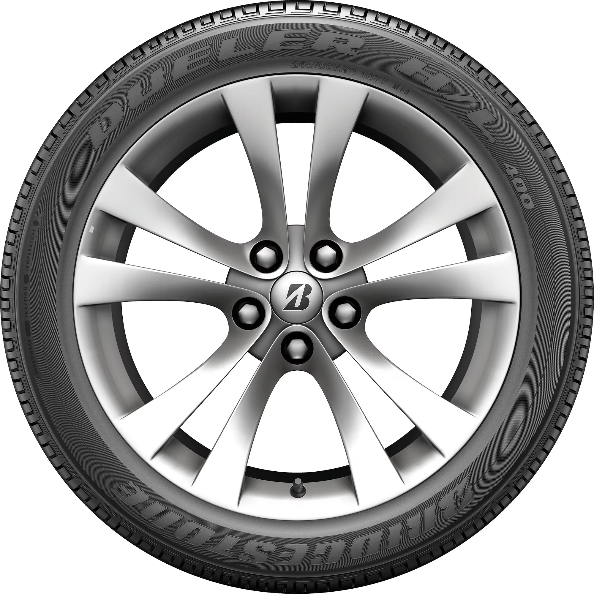 Suv Tire Professional with 104V, Fits Multiple Makes And Models, Sidewall style: Black Sidewall - Model 8D267D