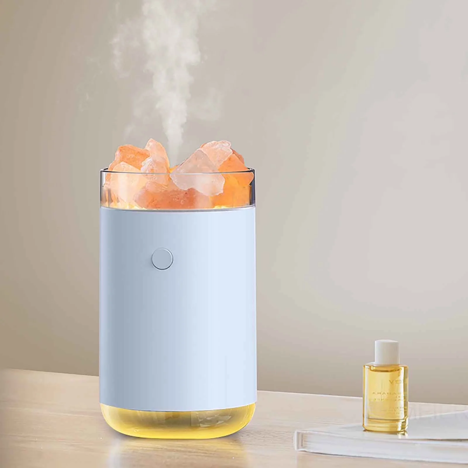 Reliable Humidifier with Oil Diffuser, Timer, Himalayan Salt Lamp - Blue Model D33EE2