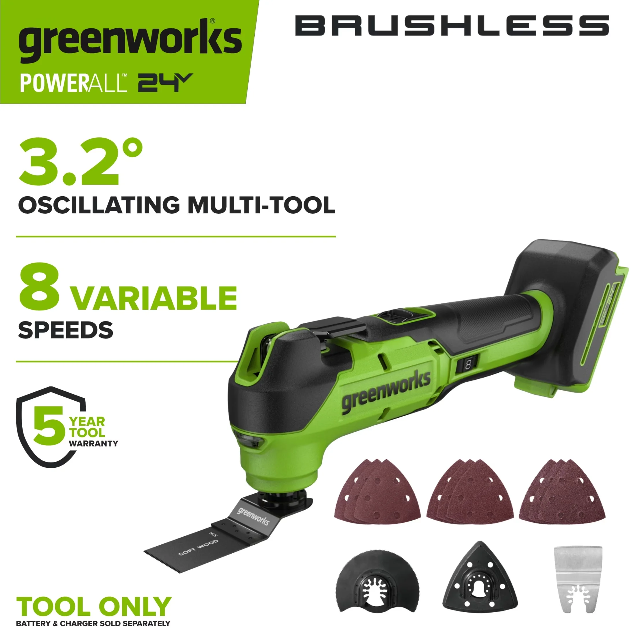 Efficient Woodworking with Battery, 24V, Accessories - Black for Everyday Use Model AB2C06