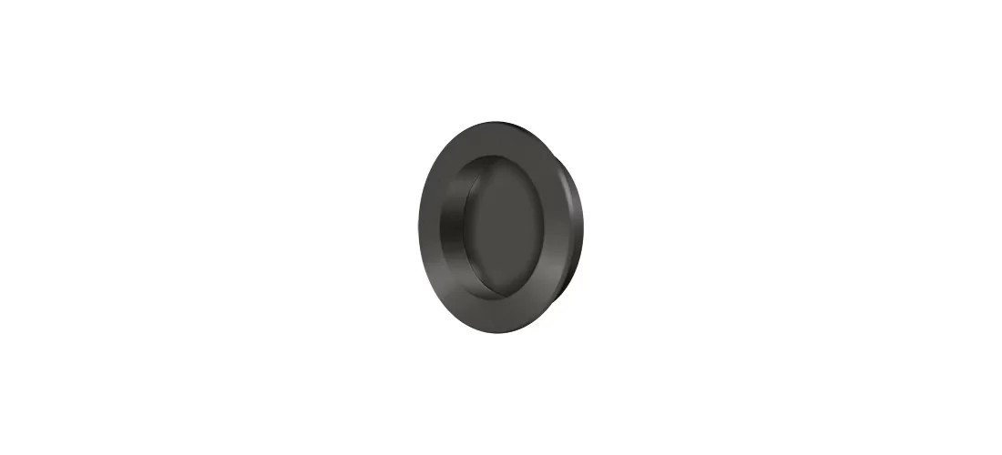 Premium Kitchen Renovation with Oil-Rubbed Bronze, 2-3/8" Round Flush Pull - Solid Brass Bronze Model 67B934