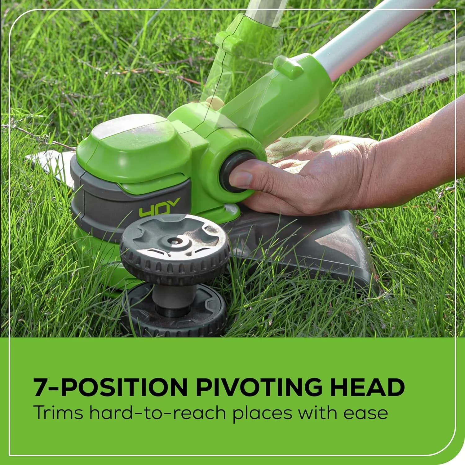 String Trimmer Versatile with Battery, 40V, 40V 13-Inch Cordless / Edger (Gen 2) - Green Model 22A9A7