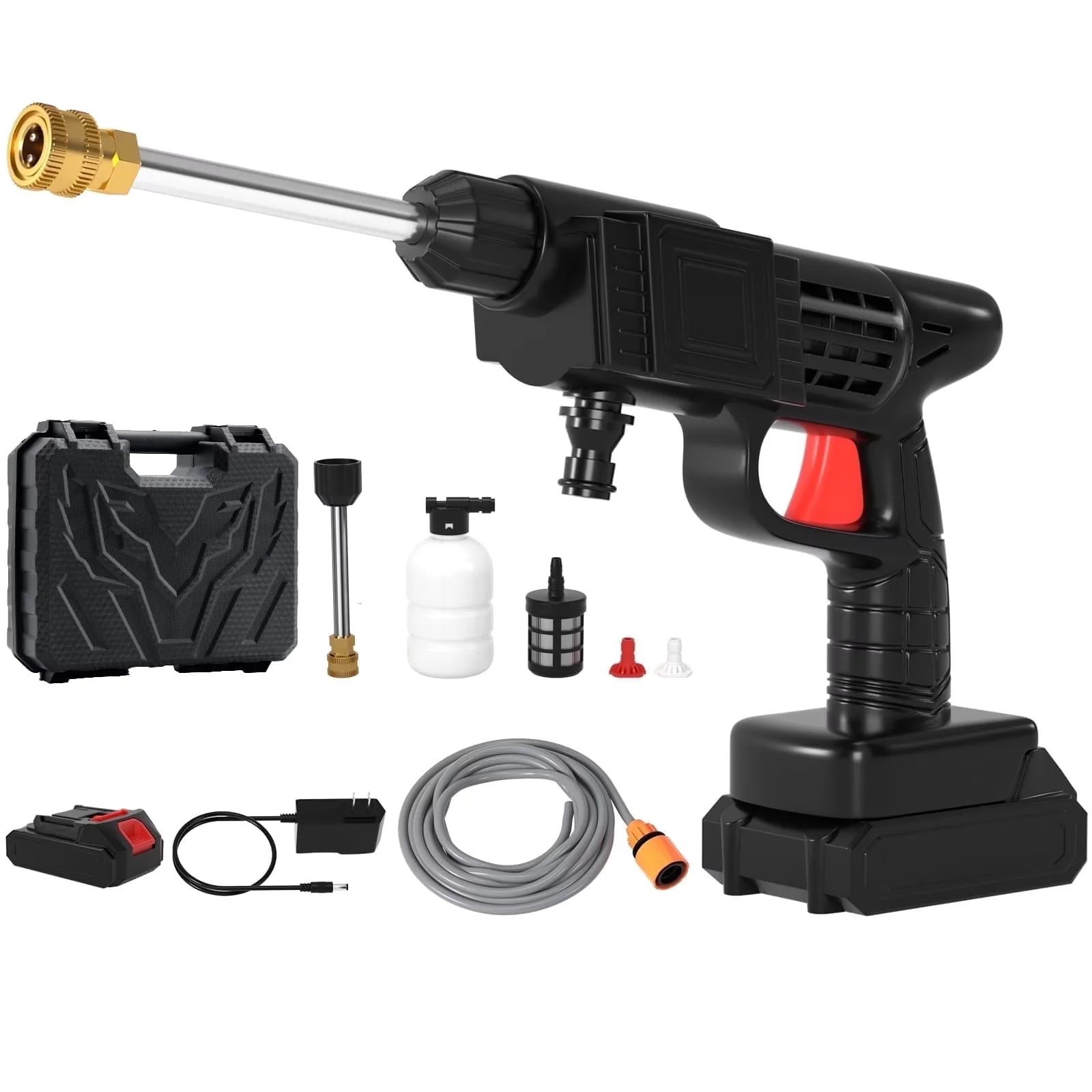 Versatile Pressure Washer with Battery, 24V, 24V Cordless for Car - Reliable Performance Model E02155