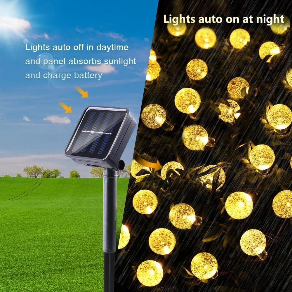 Modern Novelty Light with Solar, Waterproof, Solar String Lights Outdoor for Garden, Outdoor - Model 9B3ABB