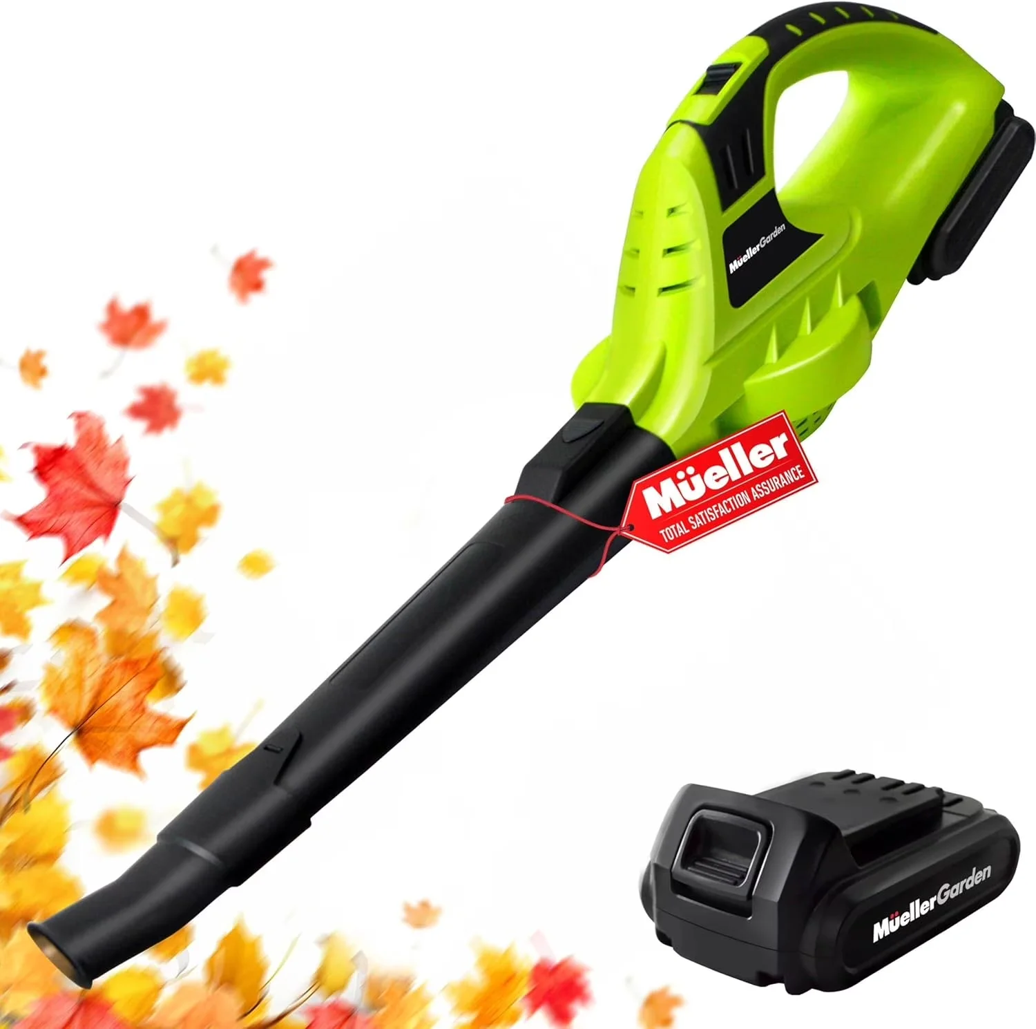 Leaf Blower Compact with Battery, 20V, 140 MPH 20 V Powerful Motor - UltraStorm Model 0279CD