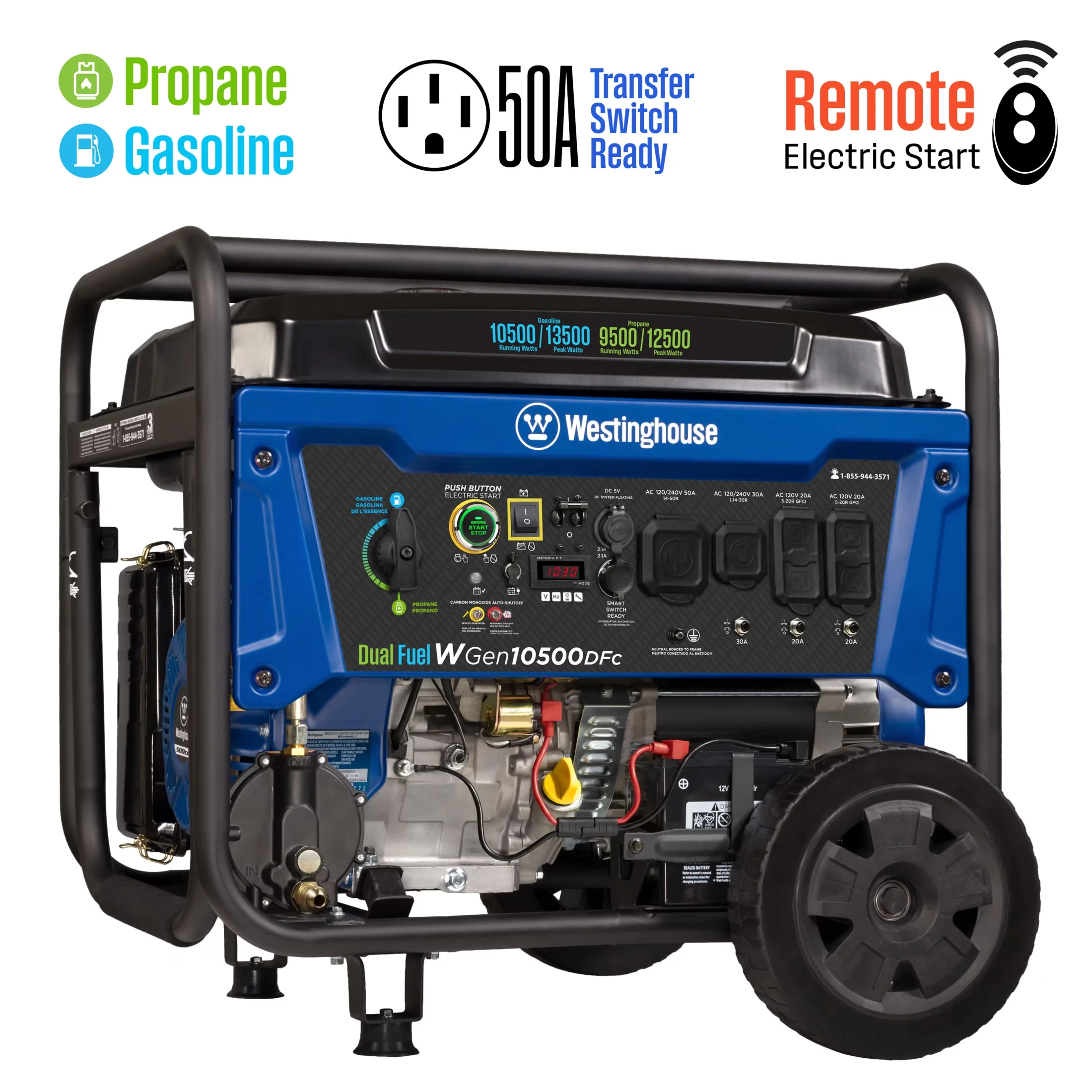 Generator Reliable with Usb Port, Automatic Voltage Regulation, Co Shut-Off - Model 7E68D8