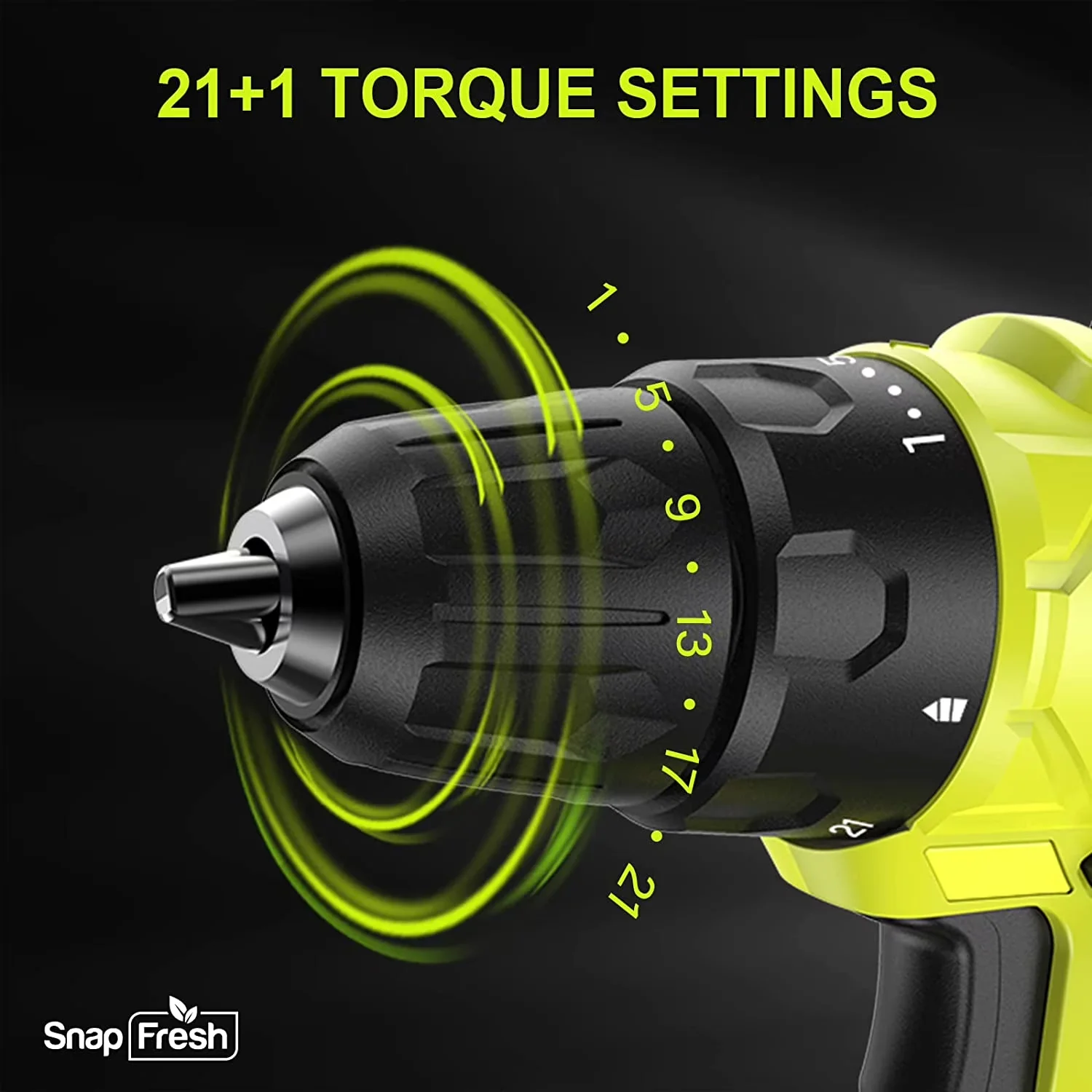 Versatile Drills Driver with Battery, Variable Speed, 20 v - Green One Size Model 9D0309