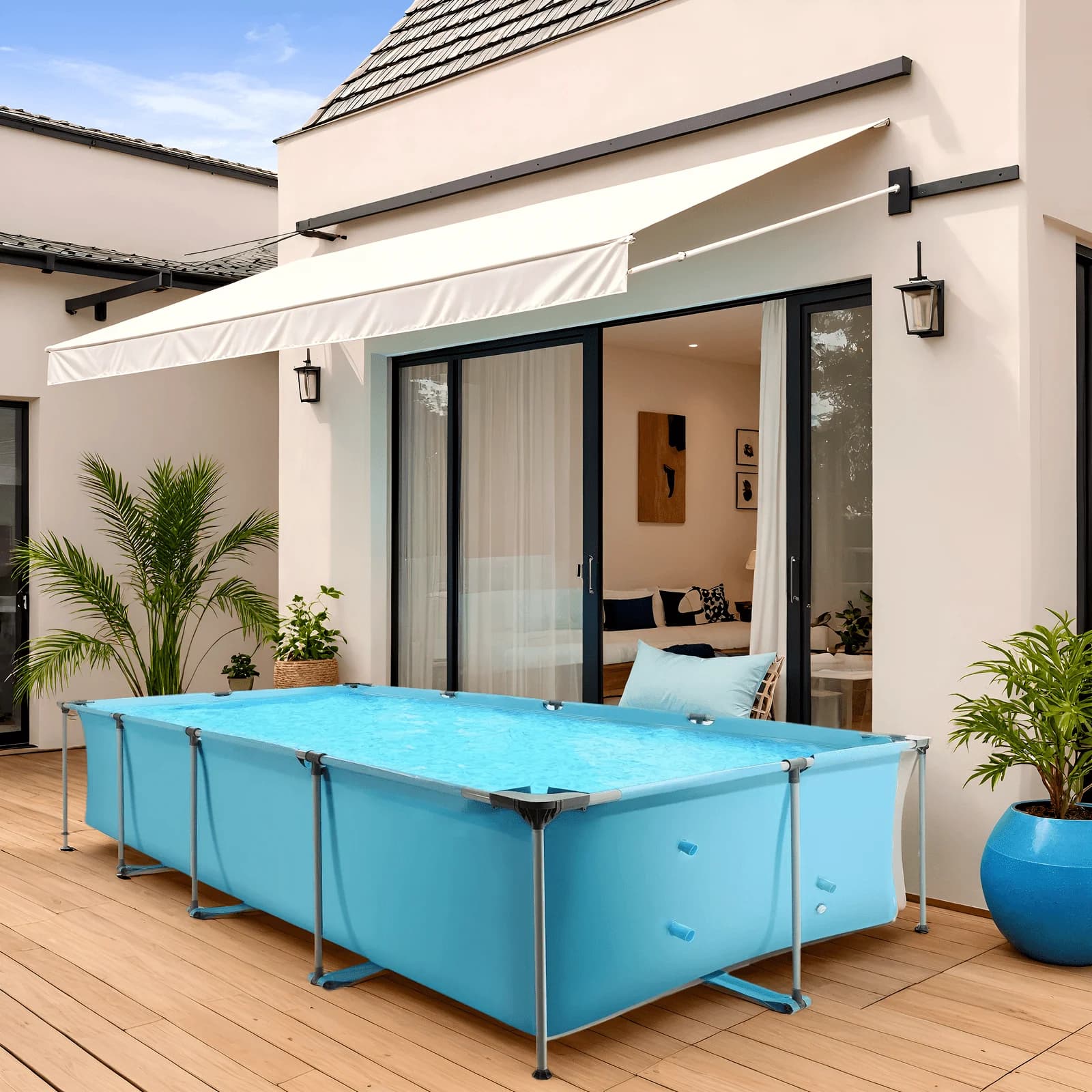 Above Ground Pool Essential with Uv Resistant, Fade Resistant, 【MULTI-FUNCTIONAL DESIGN】 - Model 797F91