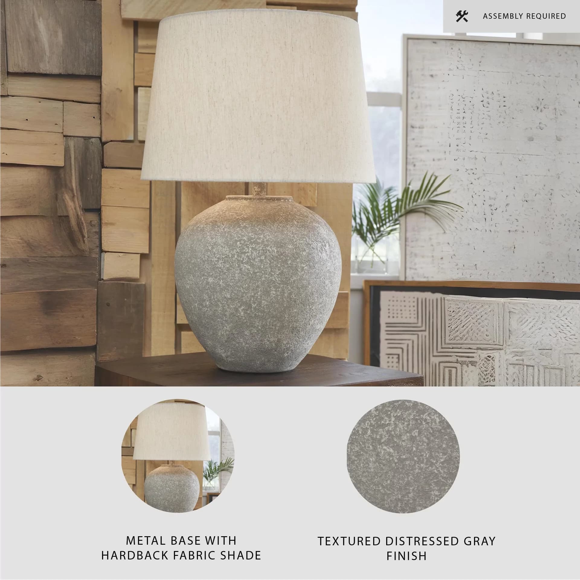Durable Table Lamp with Incandescent, Adjustable Head - Multicolor Paper Composite Model 05871A