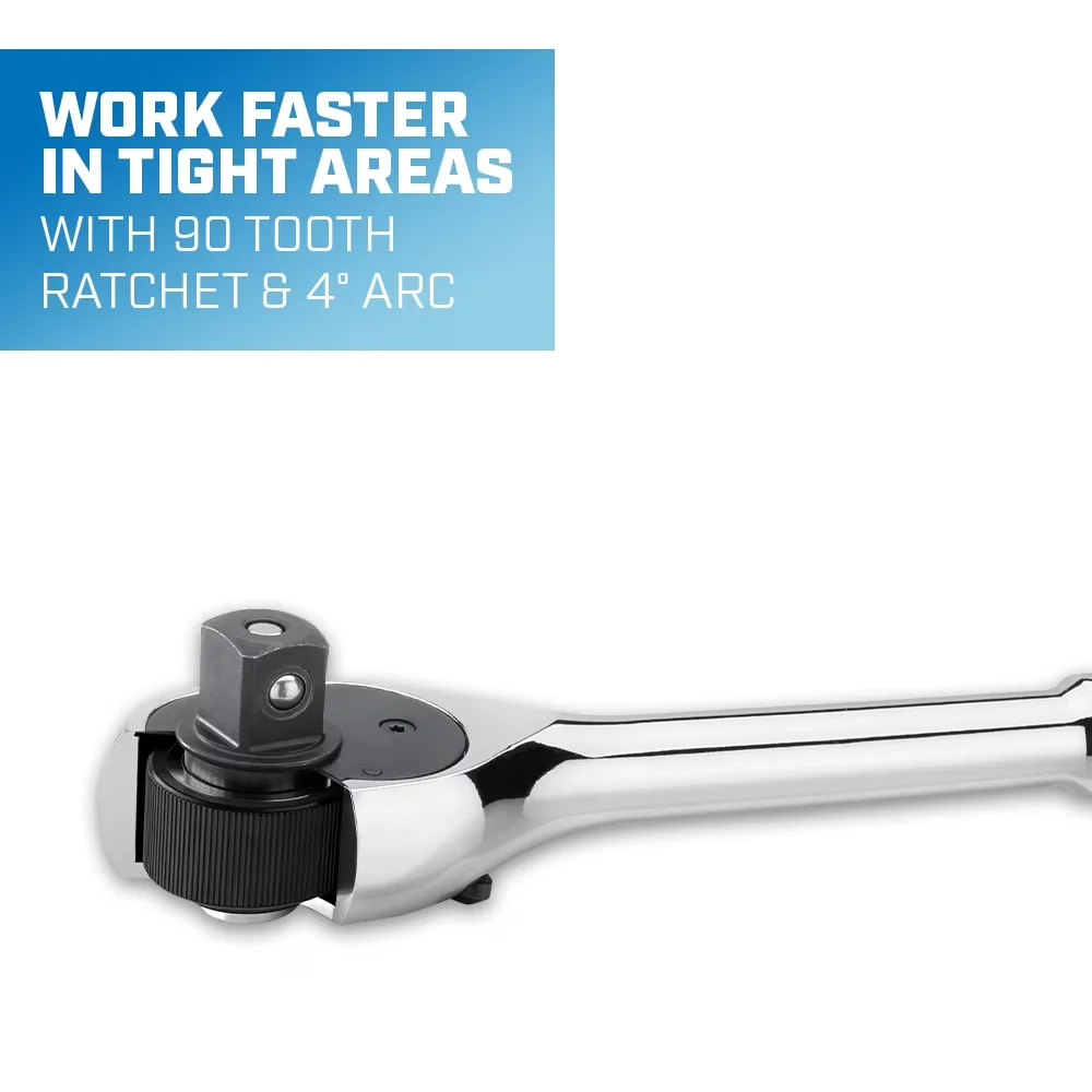Hand Tool Set Durable with Heavy-Duty, Adjustable, Chrome Finish - Forged Steel Model C29E37