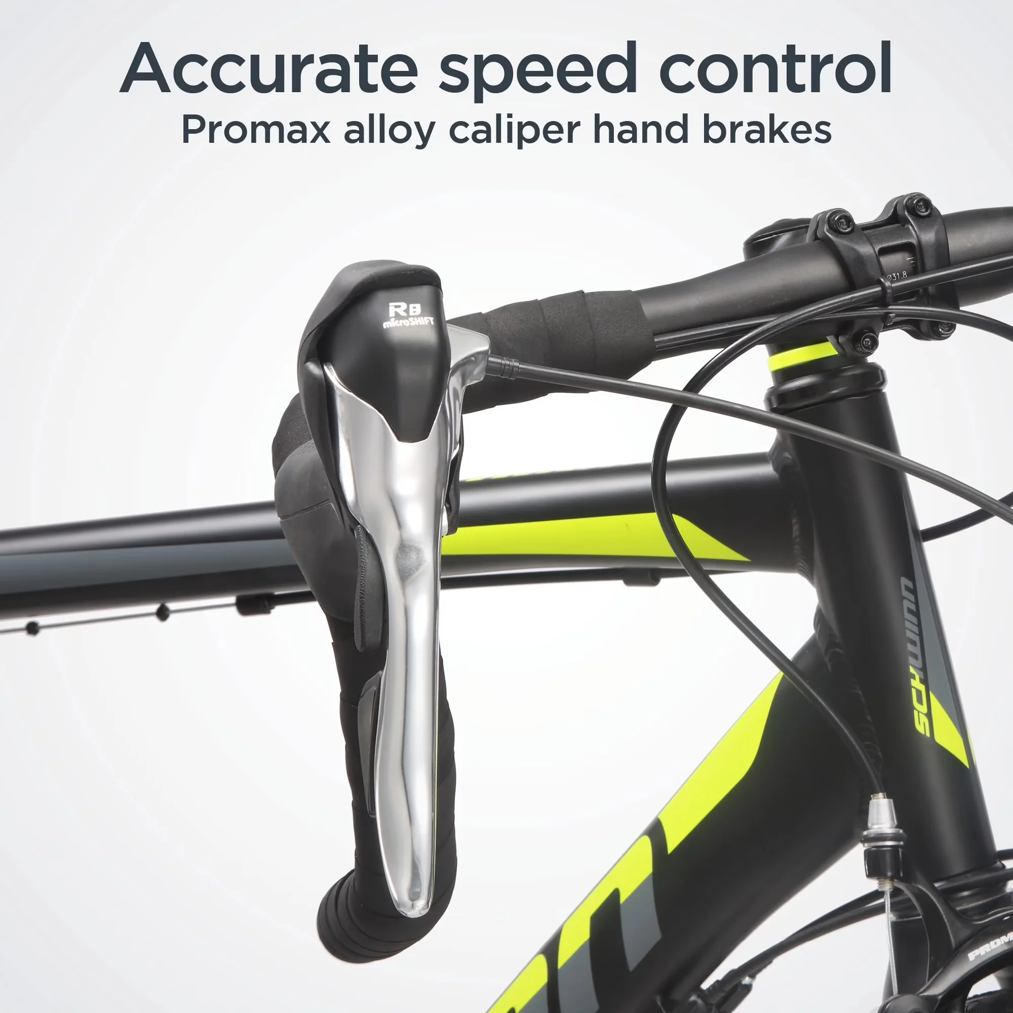 Professional Road Bike with Adjustable Seat Height, Matte Black - Black Model 3074AC