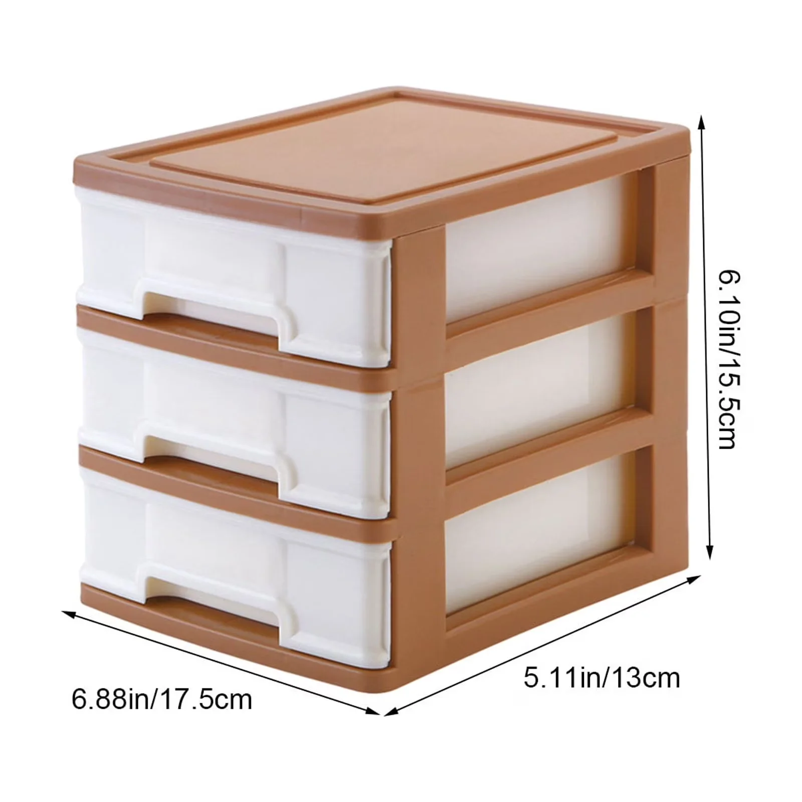 Durable Garage Storage Supply with Material:Plastic - Brown Plastic 5x13x15 Model C64CBB