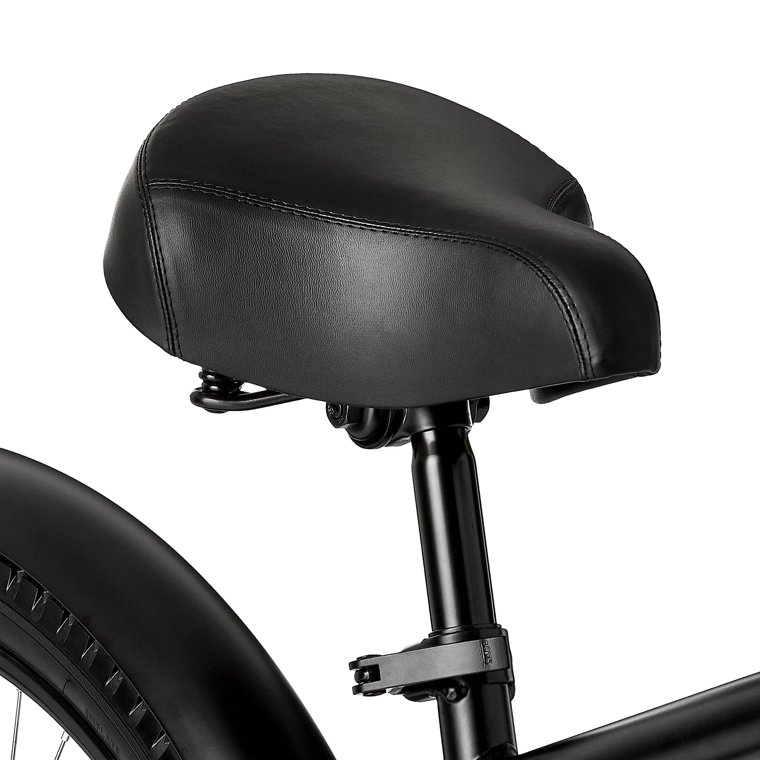 Durable Cruiser Bike with Adjustable Seat Height, Fits Riders 5'2", 5'10"+ - Black Model DC829B