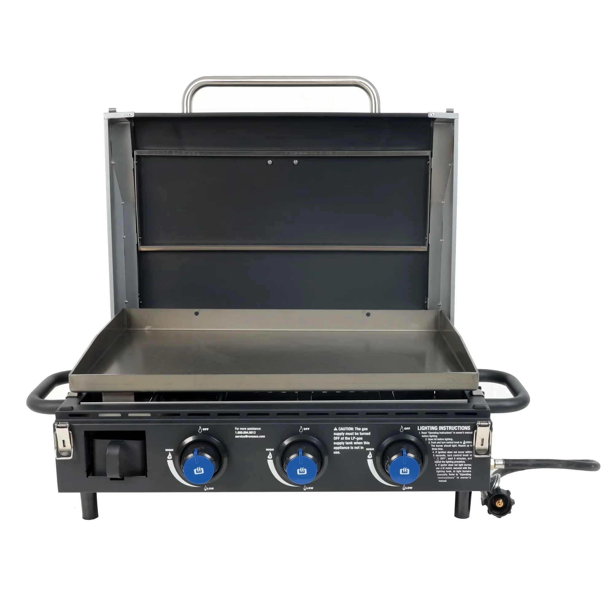 Efficient Flat Top Grill with Portable, Material: Steel - Steel Triple Model B5BD24