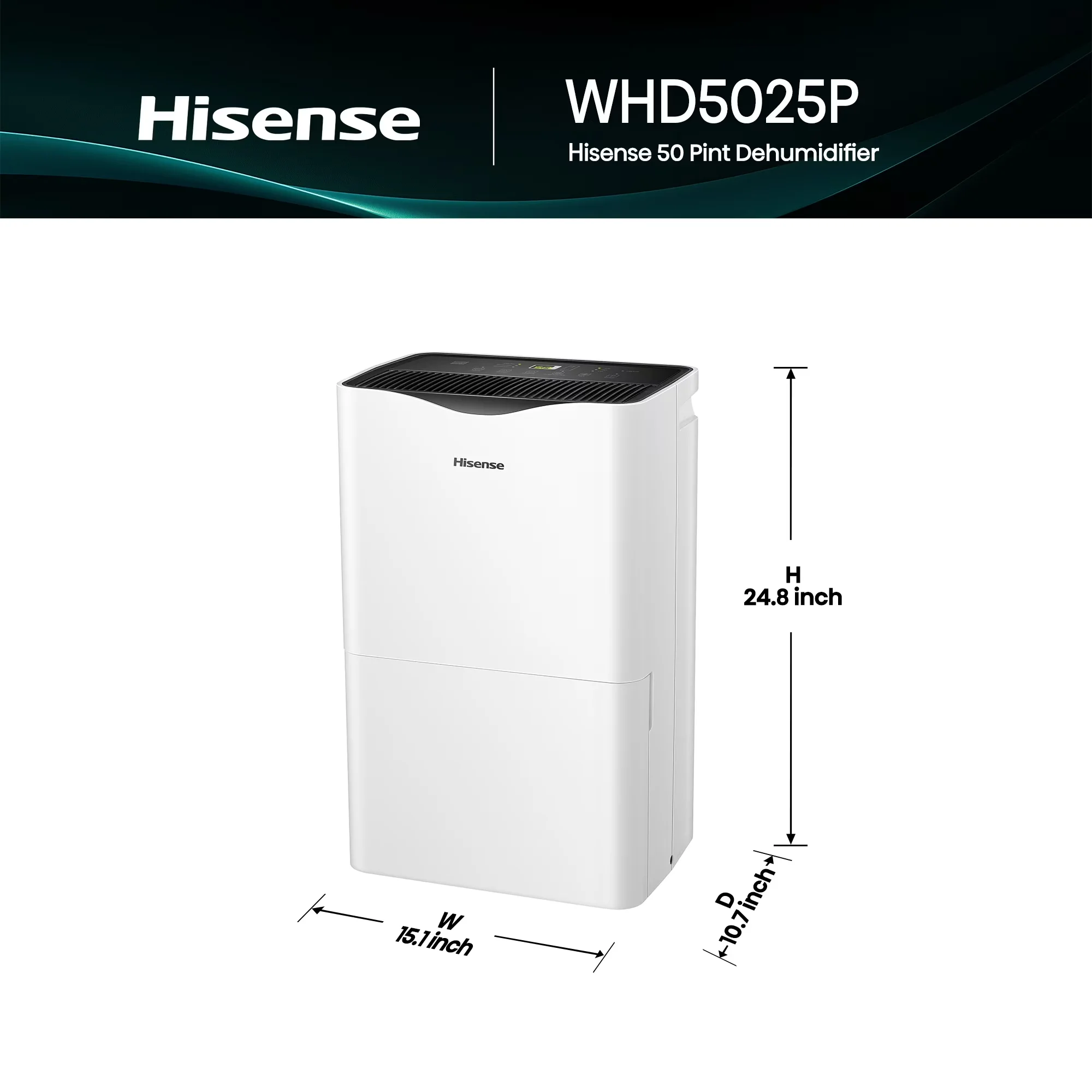 Professional Dehumidifier with Energy Efficient, Automatic Shut-Off, 50 Pint 4500 Sq. Ft - Model 292C39