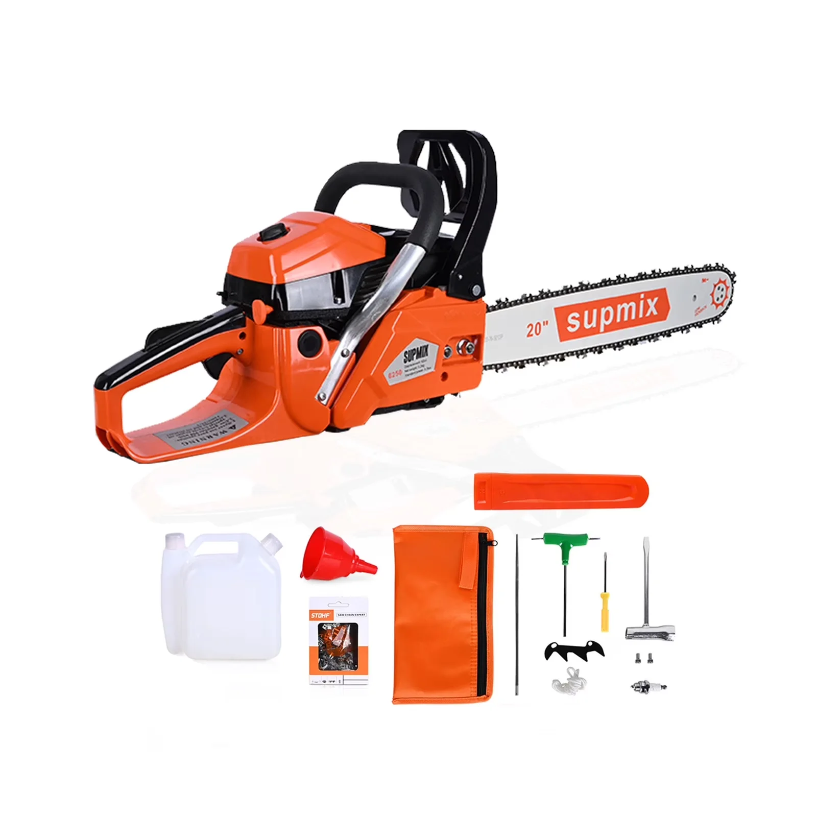 Modern Chainsaw with Chain Brake - Red 20 inch - Heavy Duty Model 6734B9