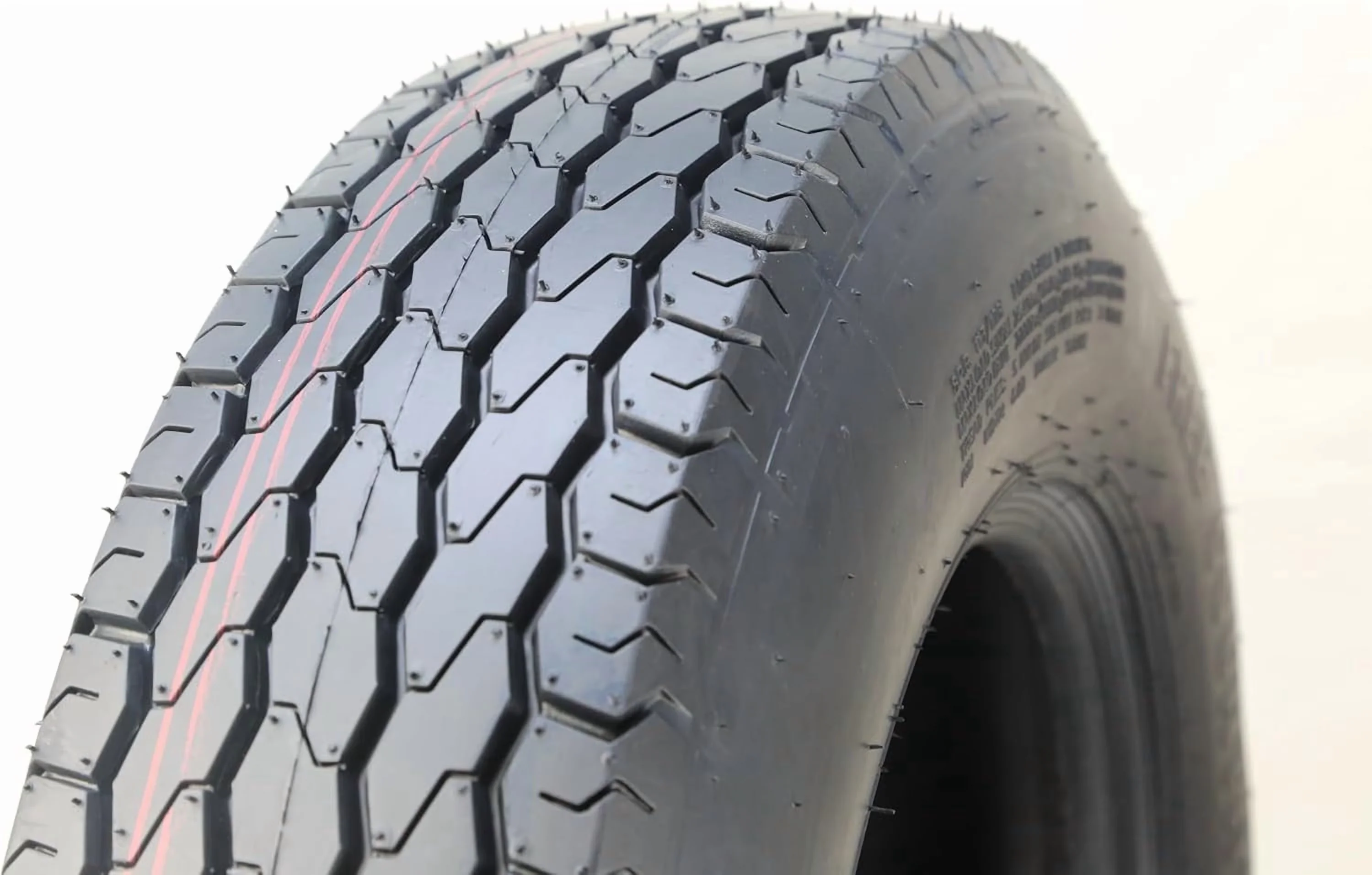 Stylish Trailer Tire with Overall Diameter: 28.6", Pattern: VR383, Load Range: D - Model B4D6FF