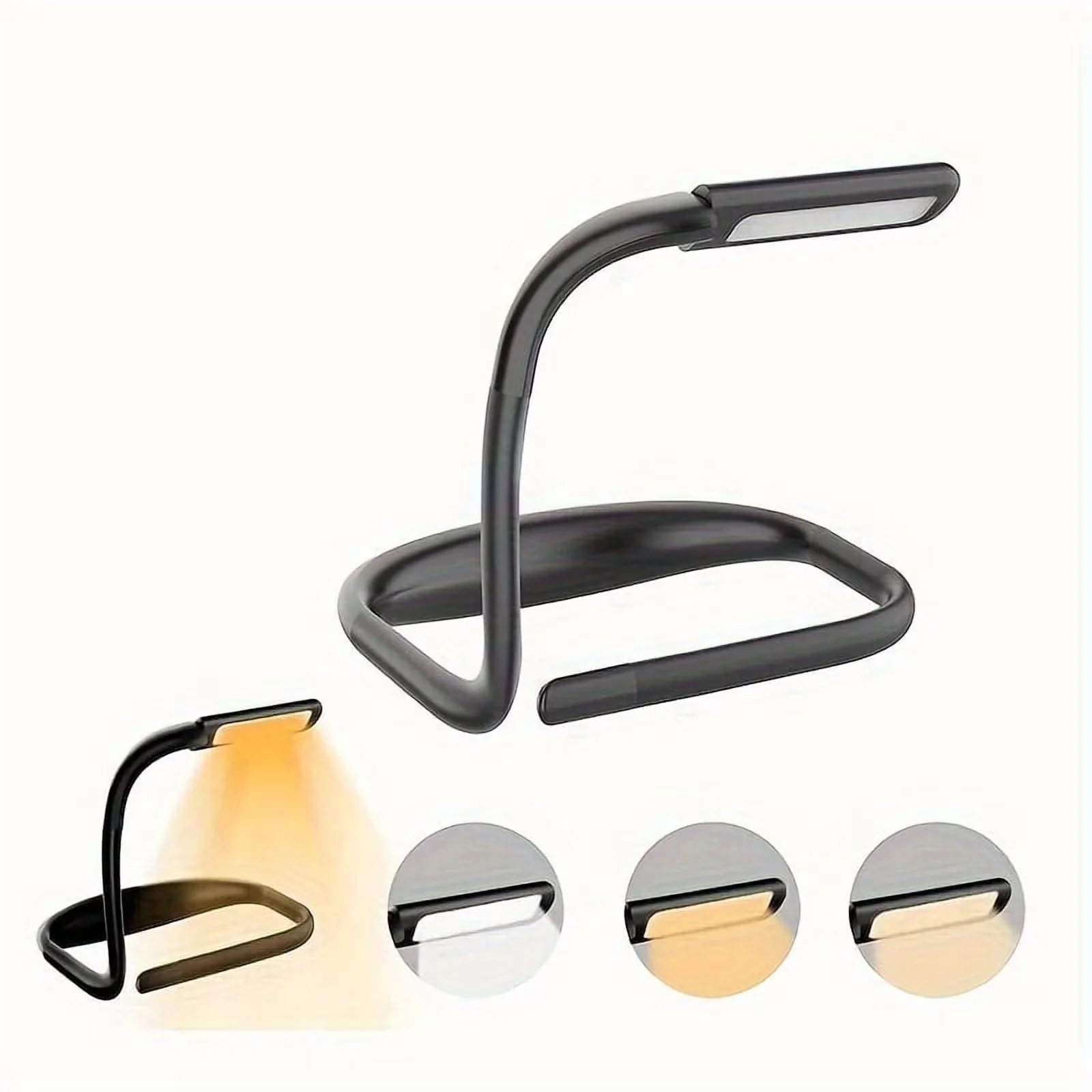 Quality Desk Lamp with LED, Battery, Energy Efficient - Silica Gel Black Model 1CD8D9