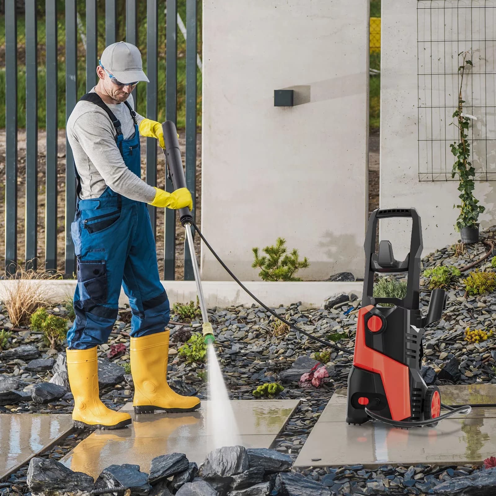 Pressure Washer Premium with Power MAX 2.9GPM, 4 Quick Connect Nozzles & 25FT Hose, Foam Cannon - Model 68483E