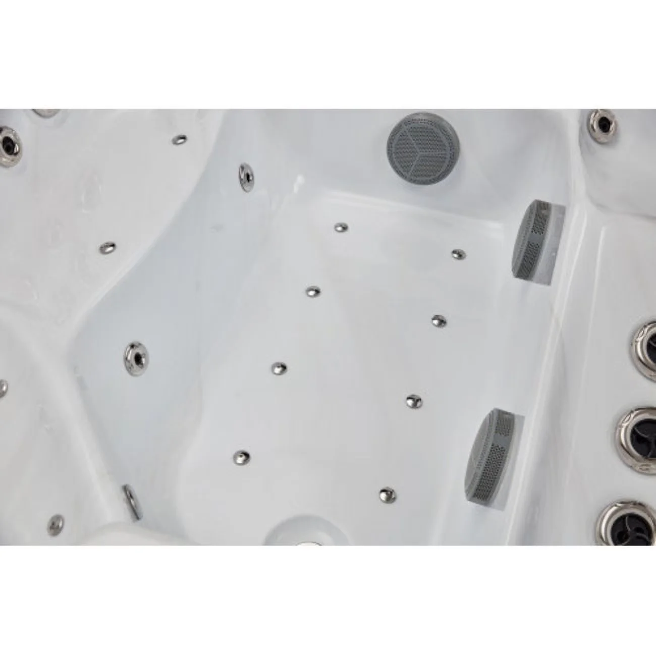 Compact Hot Tub with Energy Efficient, 1 Air Bubble Pump, Danika 5-Person Spa - Model 030F38