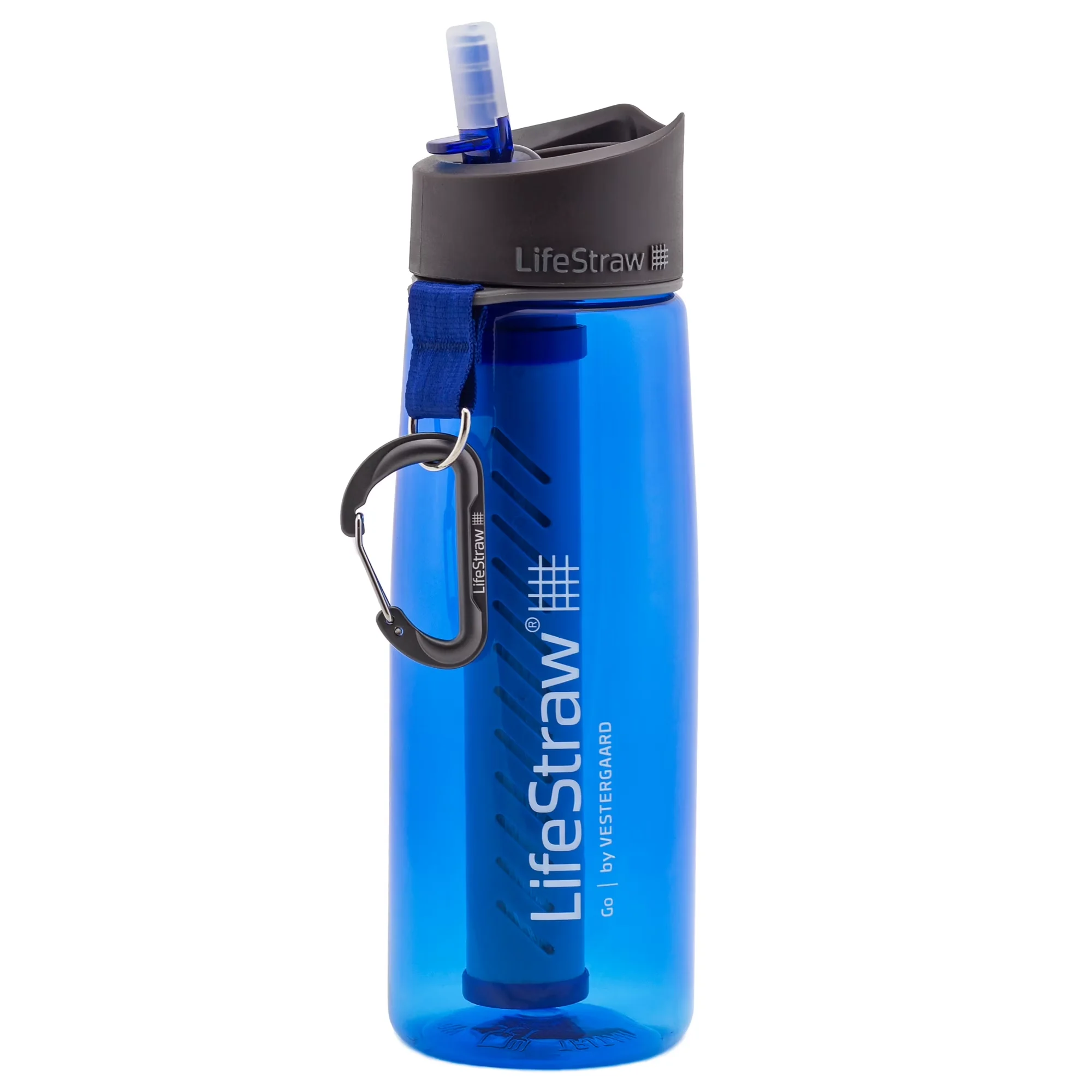 Quality Water Filtration with 22 oz Blue BPA Free Filtered Bottle, Color Family: Blue, Color: Blue - Metal Model 8656DF