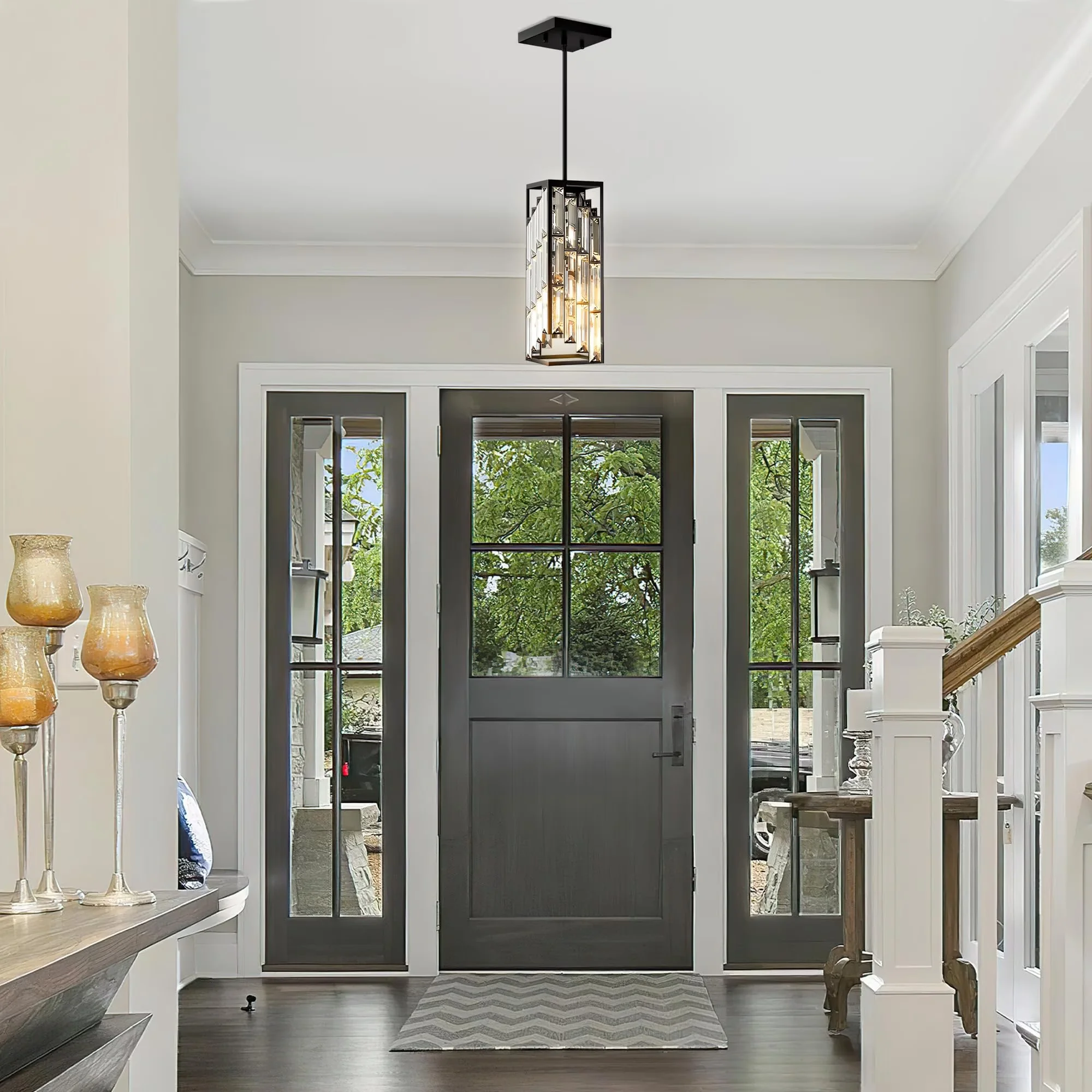 Sleek Ceiling Lights Fixture with Modern, Adjustable Height - Metal for Kitchen Model F79A9E