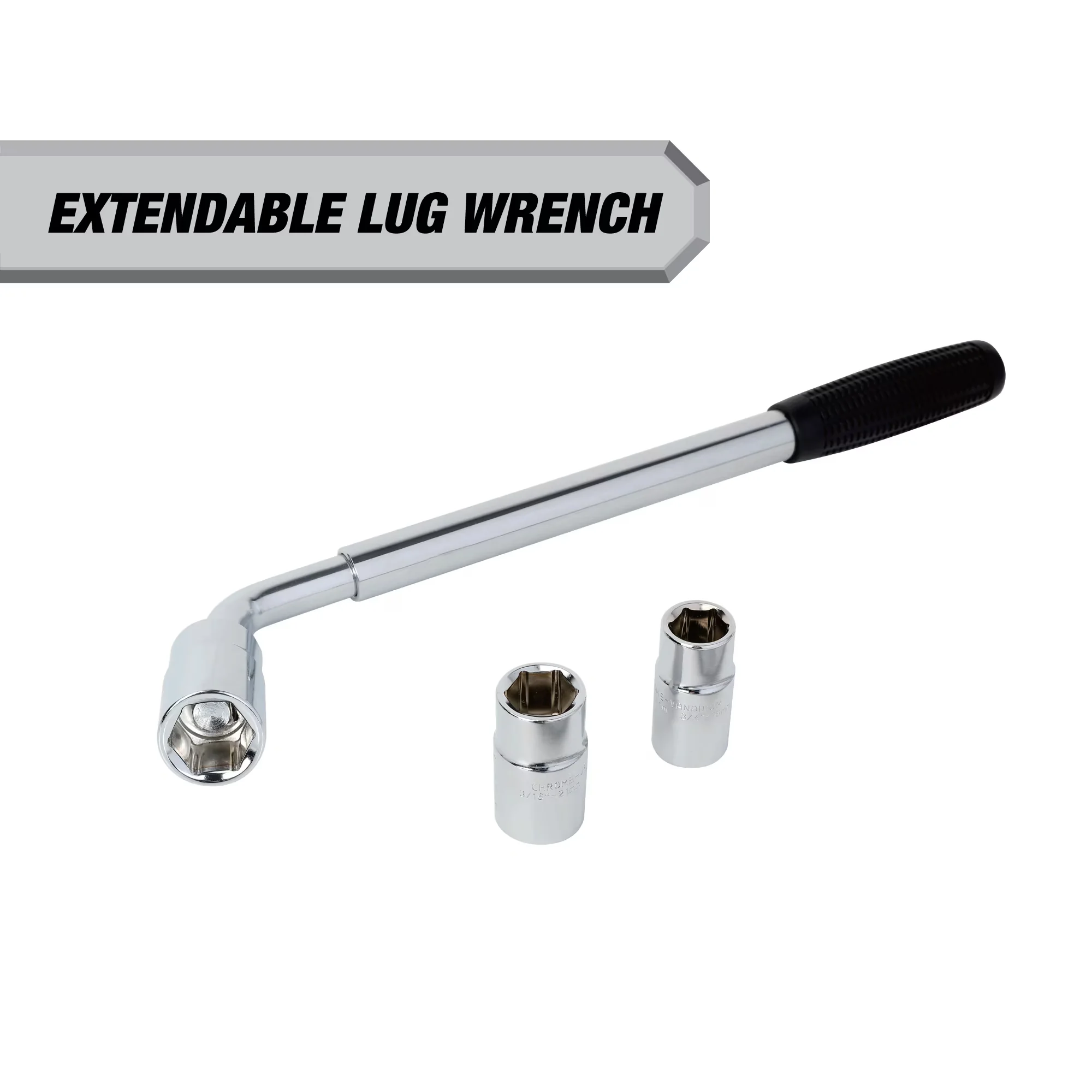 Premium Hand Tool with Telescoping Handle, Chrome - 15-inch to 22-inch Model DD7139