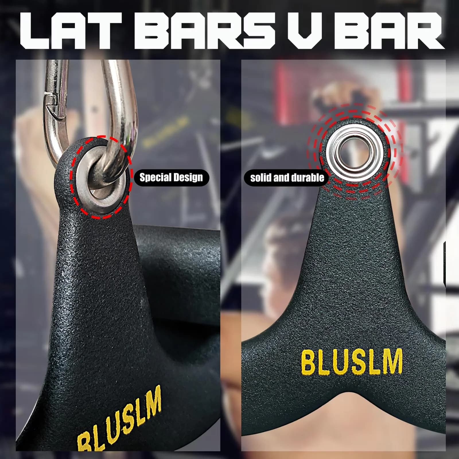Efficient Home Gym Accessory with Heavy Duty, LAT Pull Down Bar - Stainless Steel Model 0C07BD