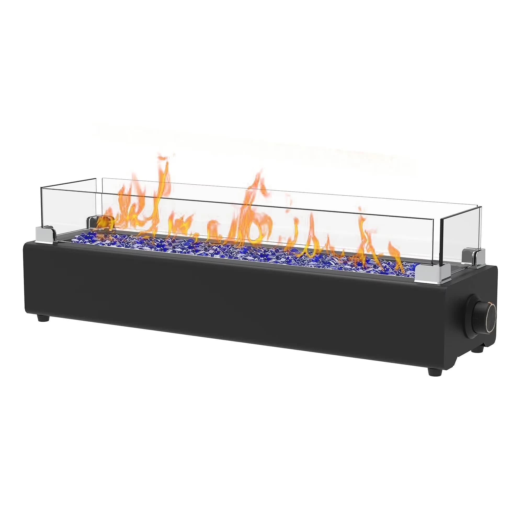 Outdoor Heating Premium with 40000 BTU, Portable, 28-inch Table top Propane Fire Pit - Steel 28" Model 9BEF0F