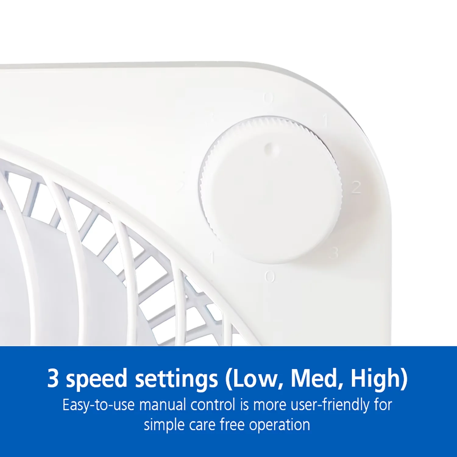 Versatile Fans In Cooling with Model#, Portable Handle, Portable handle for convenient carrying - White Plastic Model 60D1F2