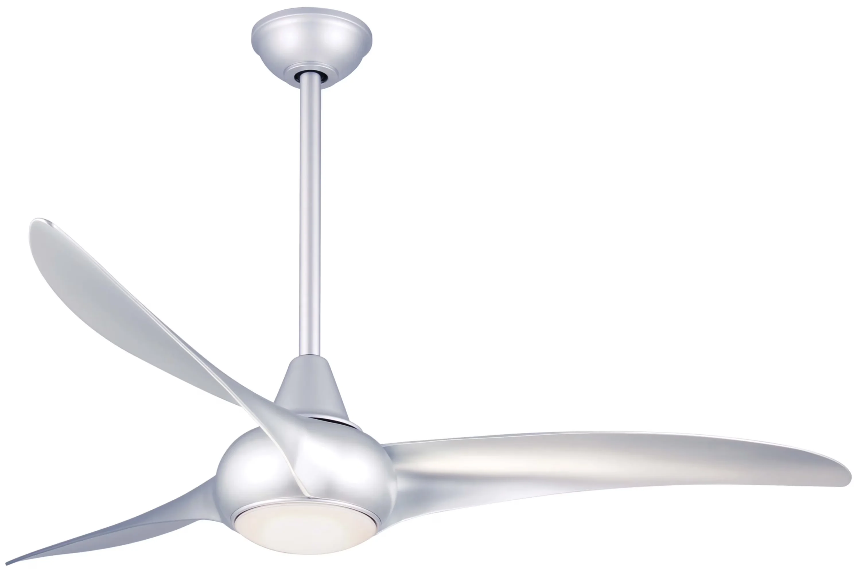Innovative Ceiling Fan with LED, Modern, Wood - White Minkaaire - Professional Series Model FD3416
