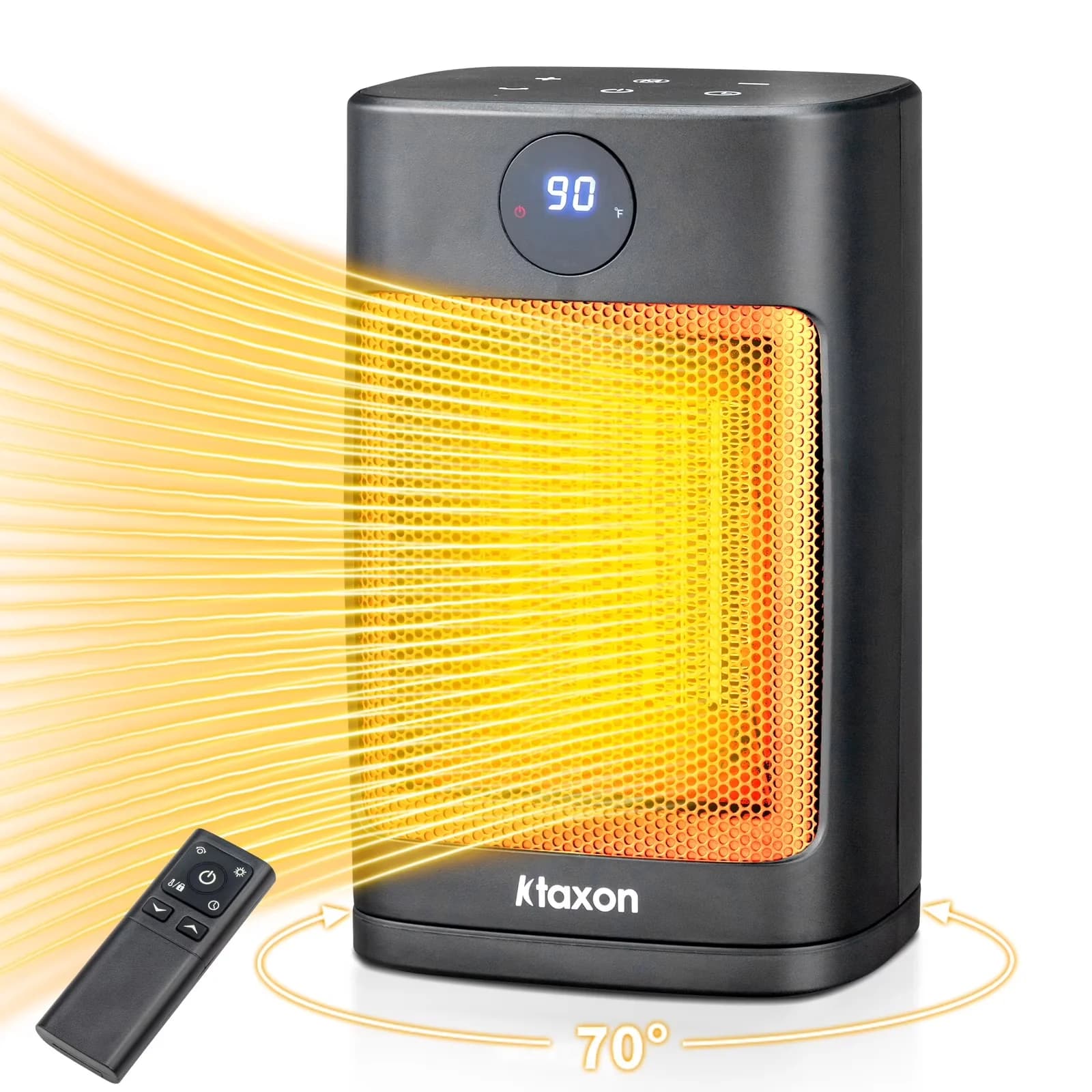 Portable And Electric Space Heater Quality with 1500W, Heaters - Black Model D31925