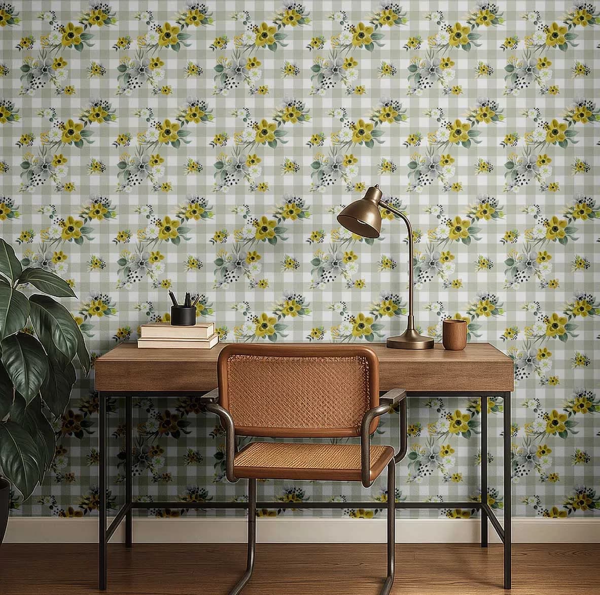 Classic Wallpaper Wall Decals Wall Covering with Waterproof, Durable, 25" X 120" Self-Adhesive Plain Vinyl - Yellow (Plain Vinyl) Vinyl Model 9C7A20