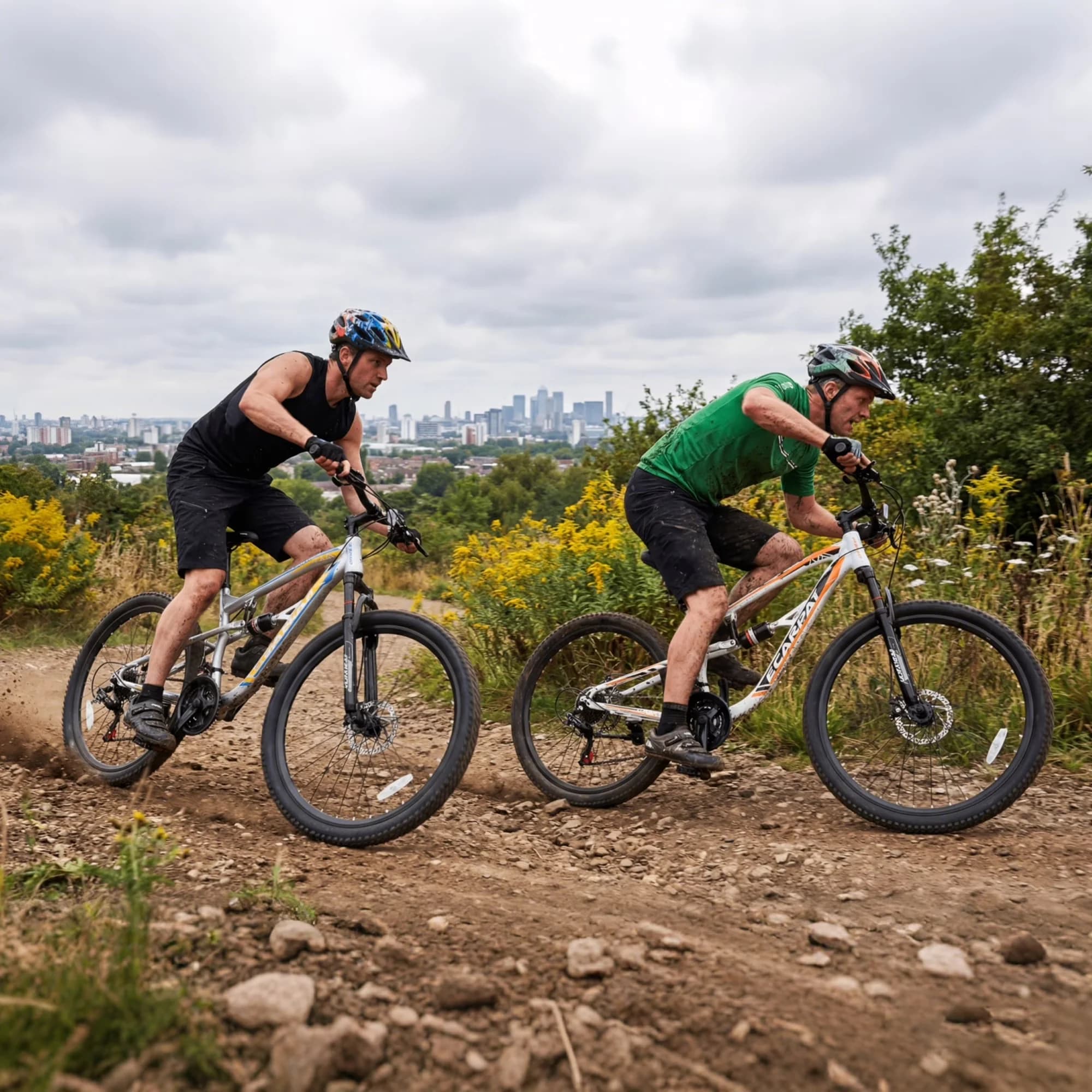 Mountain Bike Professional with Full Suspension 21-Speed Bicycle, Dual Disc Brakes, 24 Inch - Silver Model CABDCC