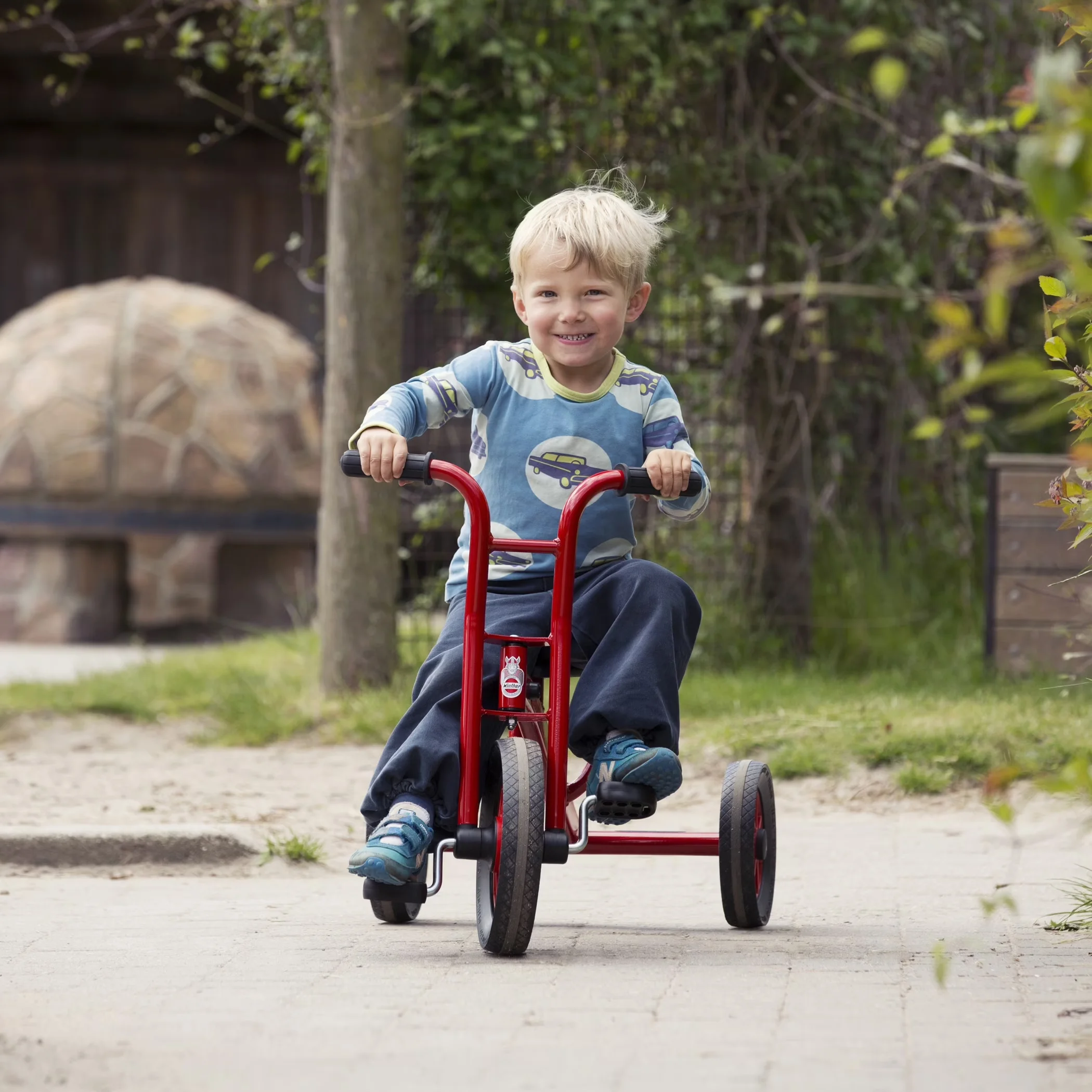 Essential Kids Bike with Adjustable Seat, ® Viking Tricycle, Medium - Red Model E4047E